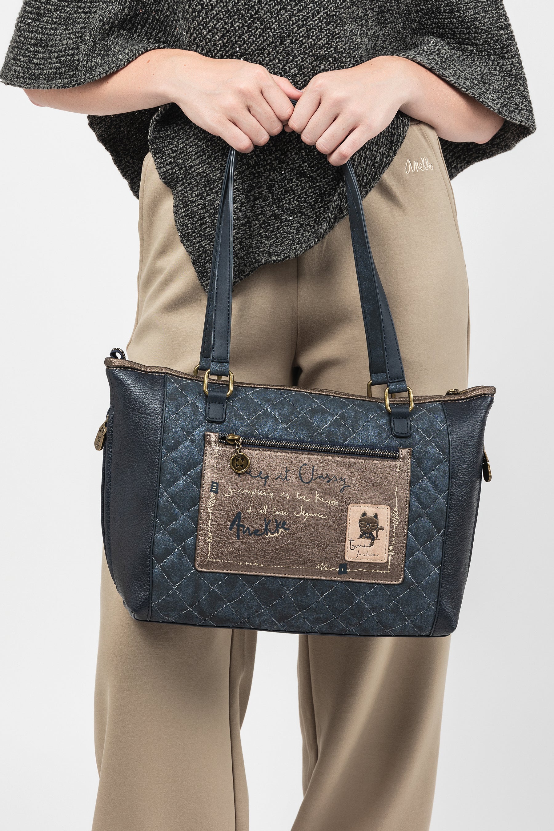 Sac shopper avec bandoulière Studio - Image 4