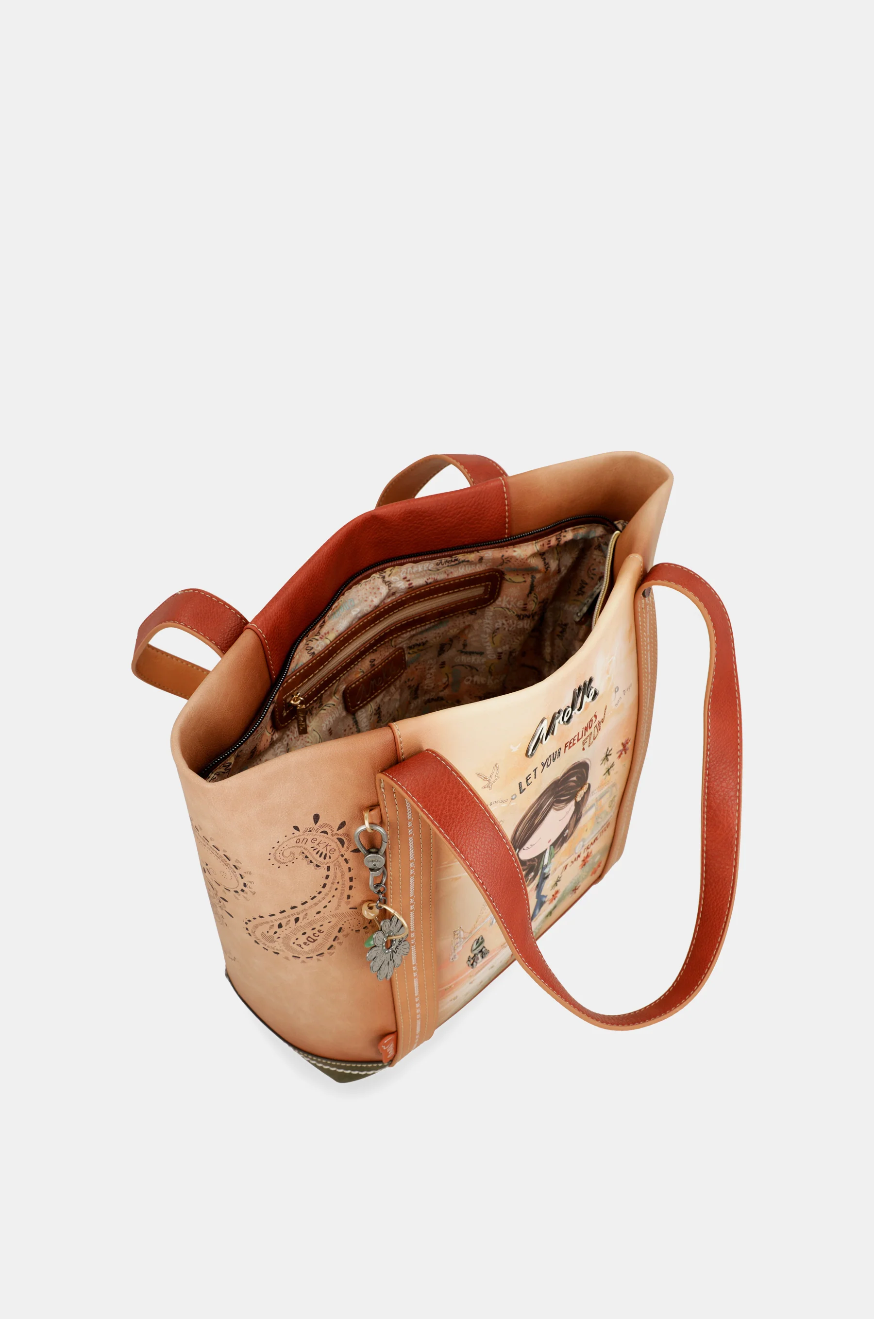 Sac shopping camel Peace & Love - Image 5
