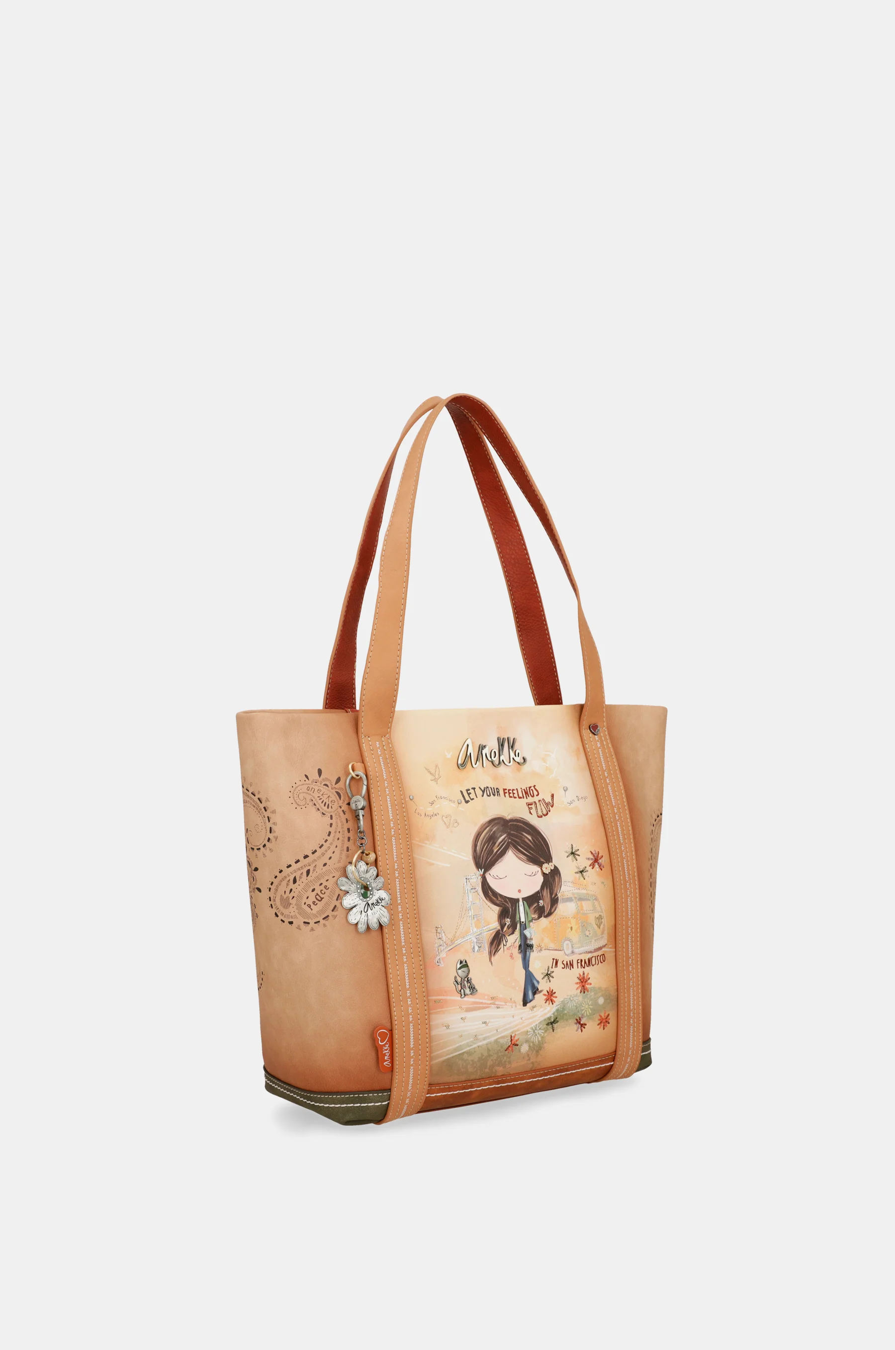 Sac shopping camel Peace & Love - Image 7