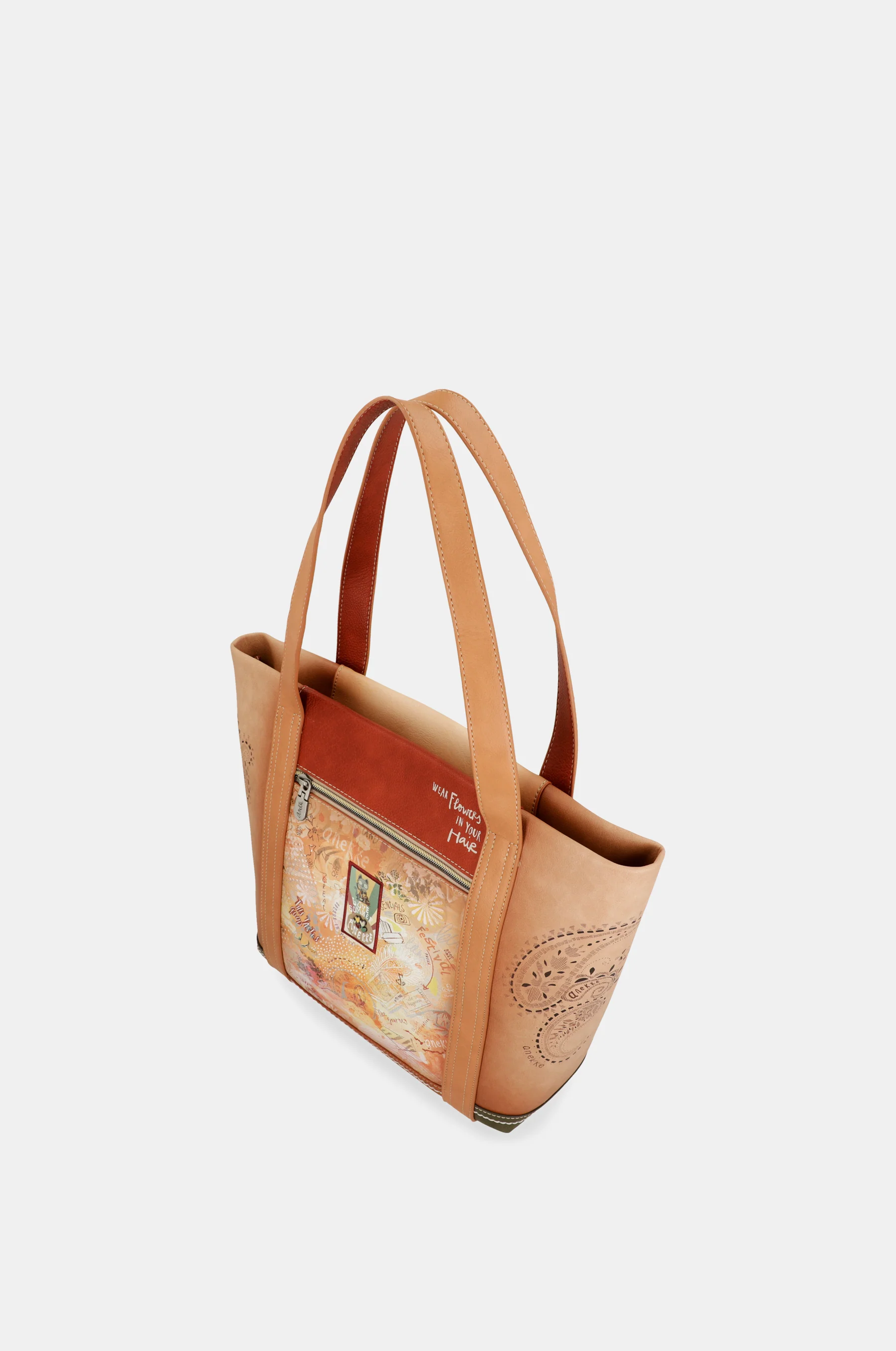 Sac shopping camel Peace & Love - Image 8