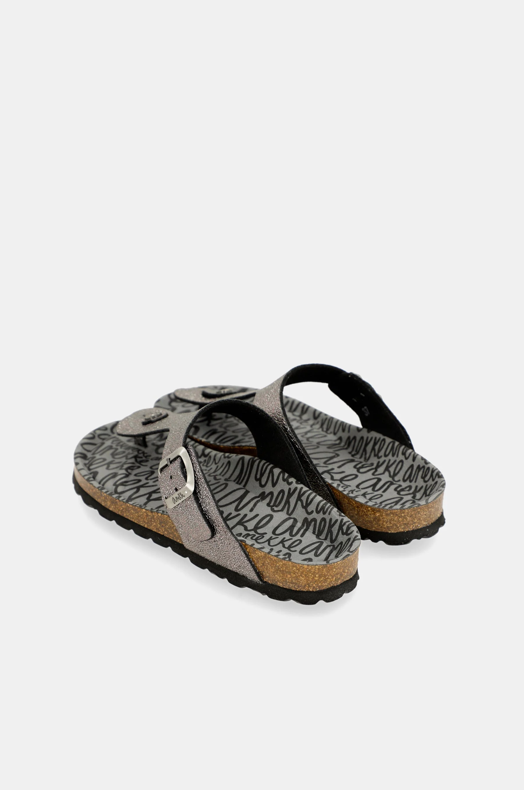 Sandales bio femme, argent - Image 4