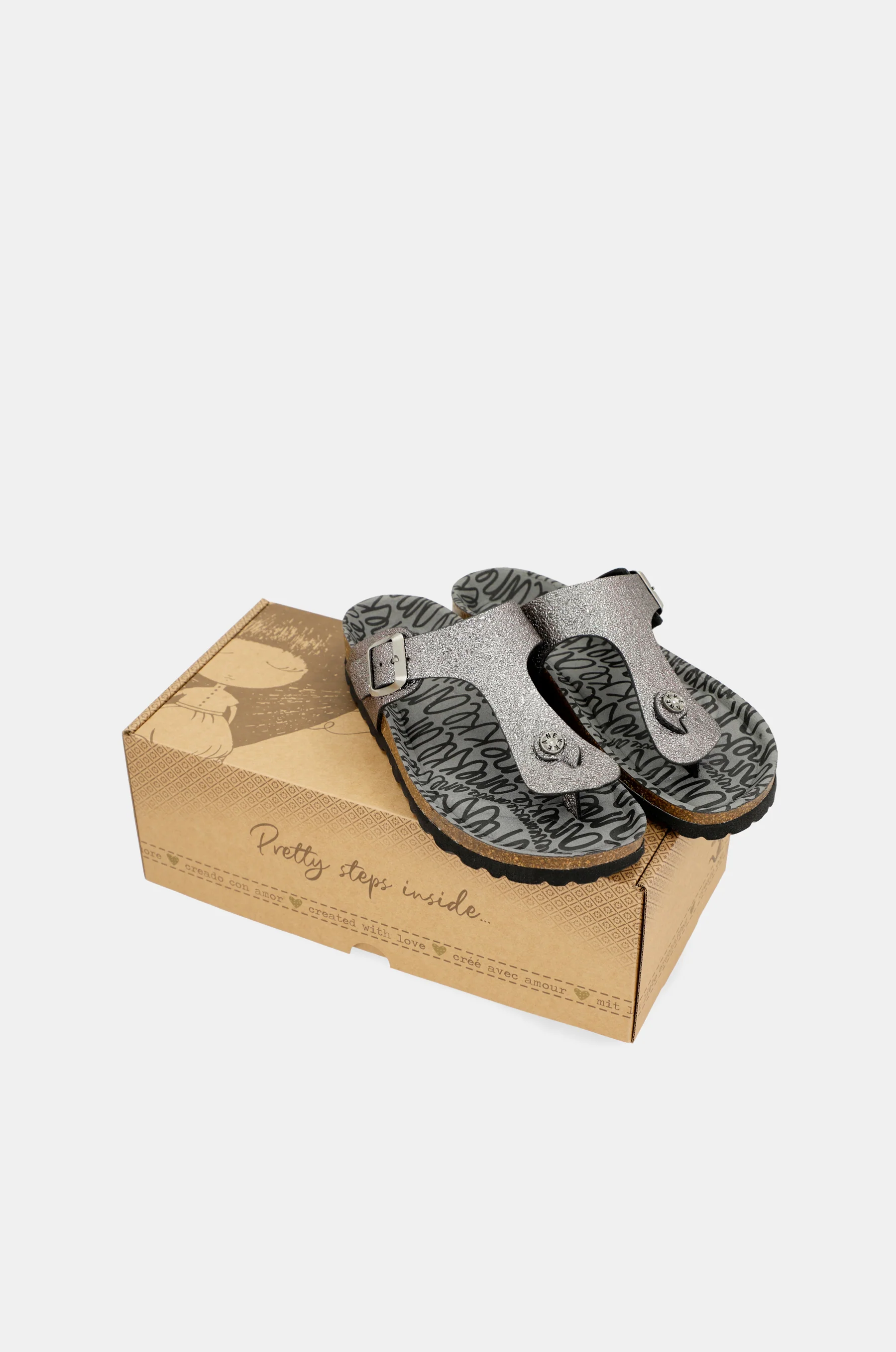 Sandales bio femme, argent - Image 7