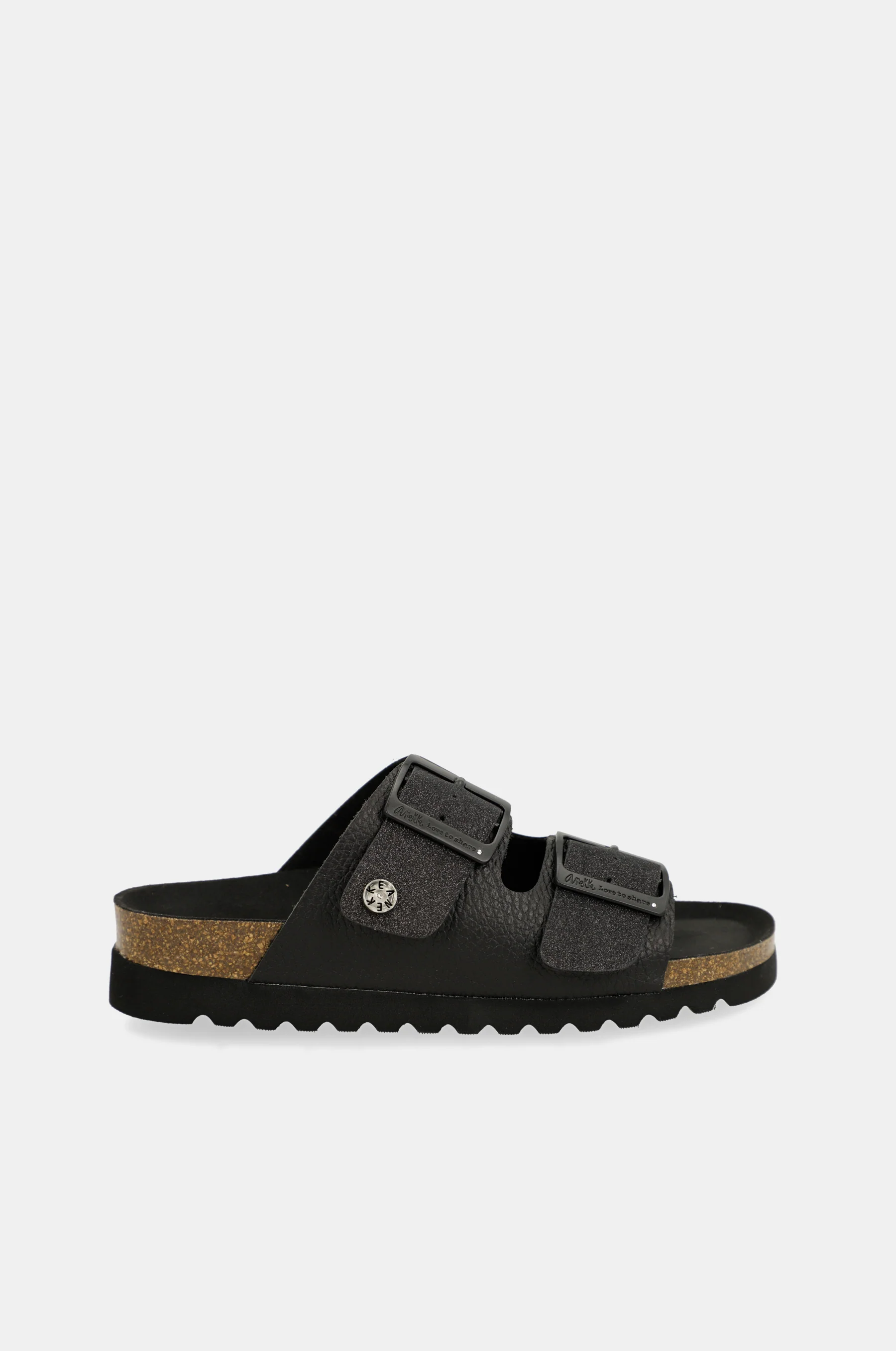 Sandales bio femme, noir