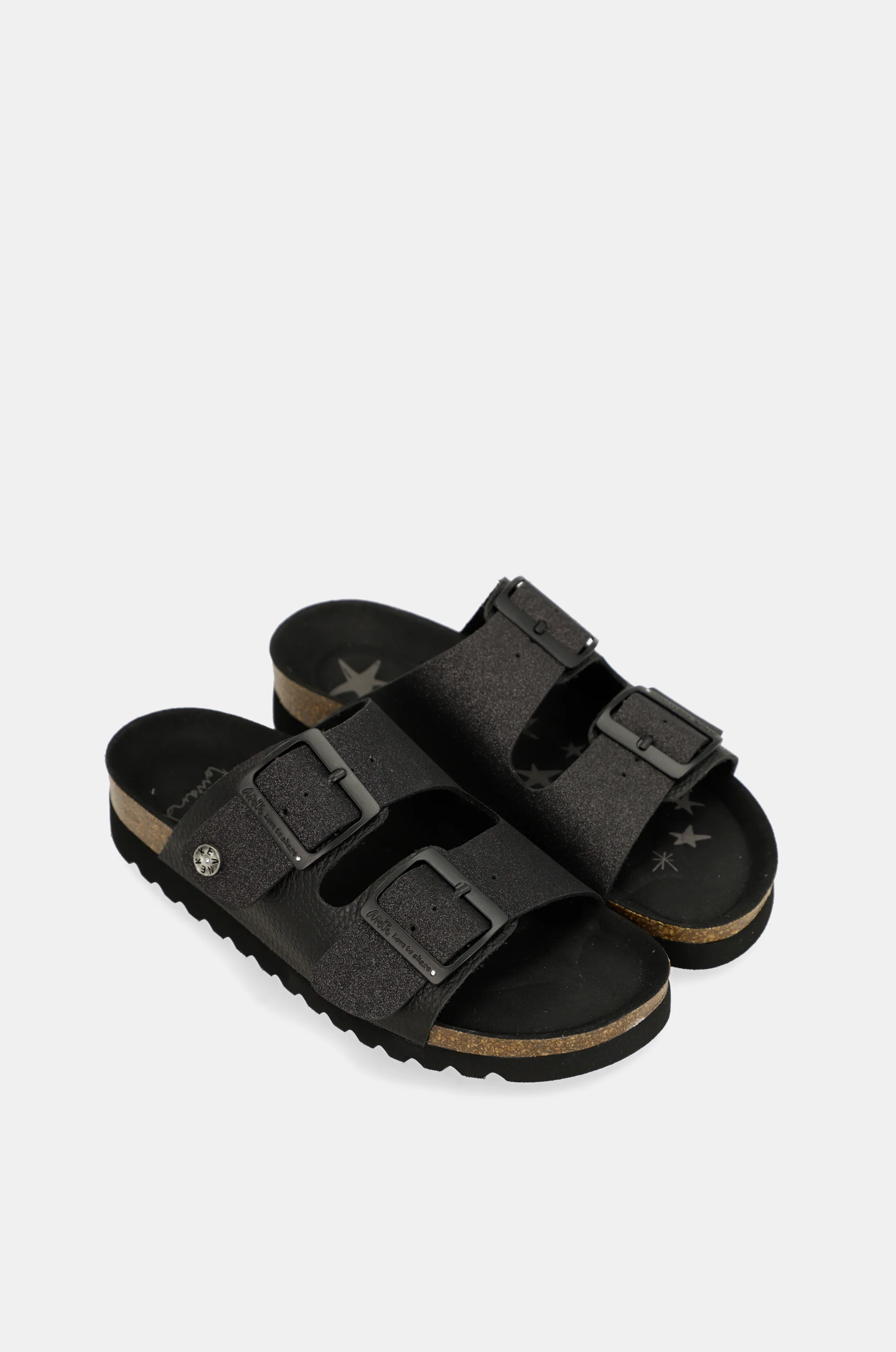 Sandales bio femme, noir - Image 3