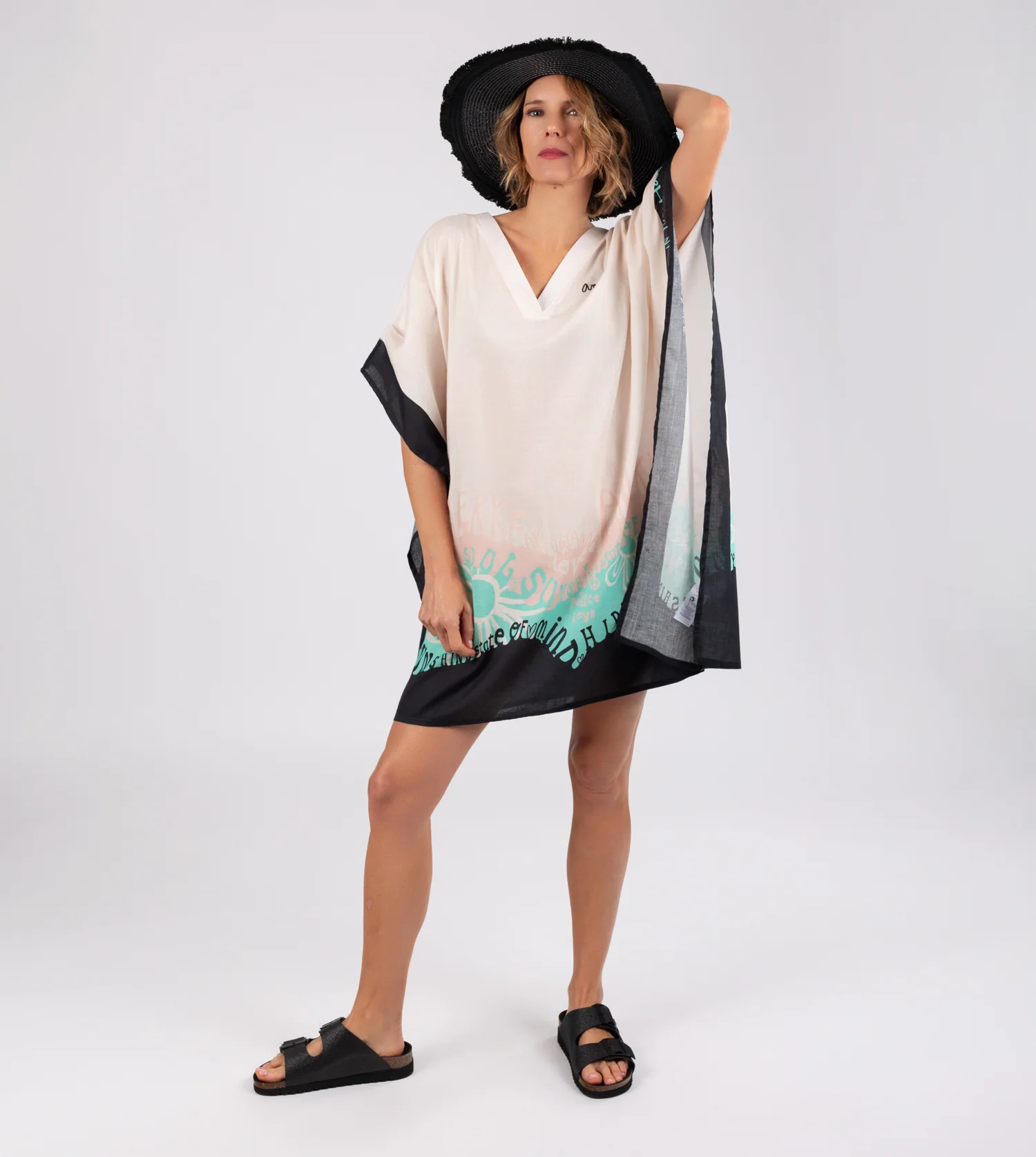Sandales bio femme, noir - Image 5