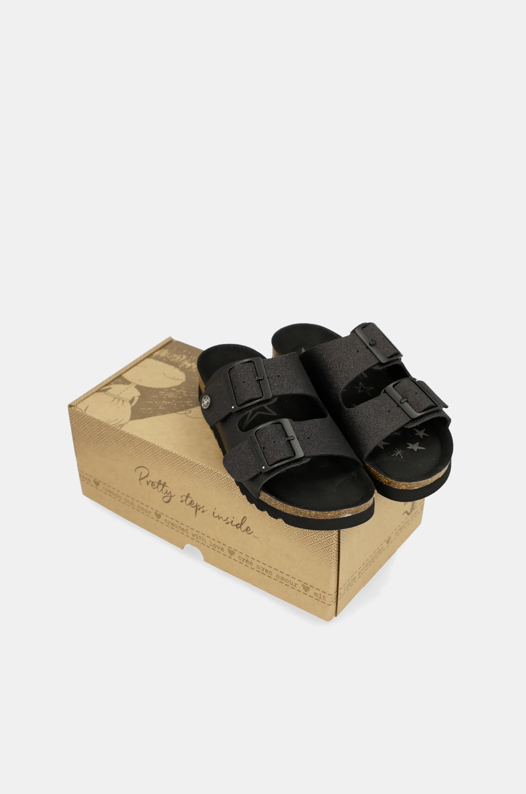 Sandales bio femme, noir - Image 7
