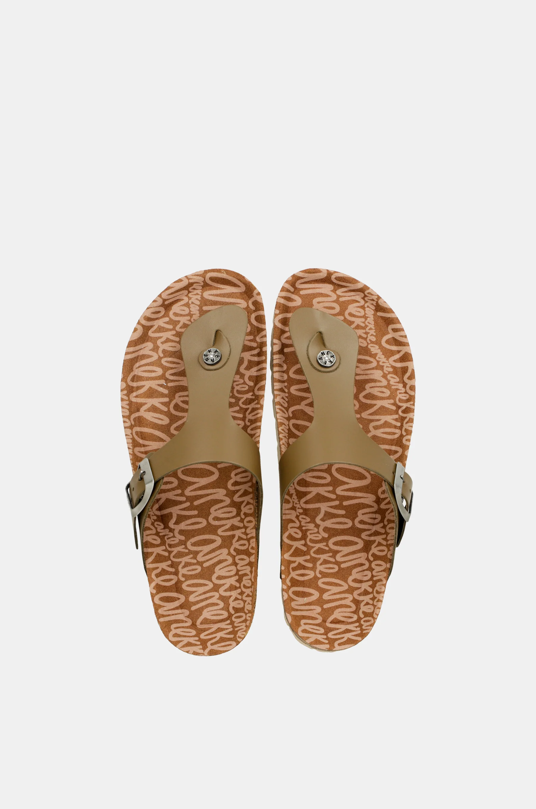 Sandales bio femme, vert - Image 3