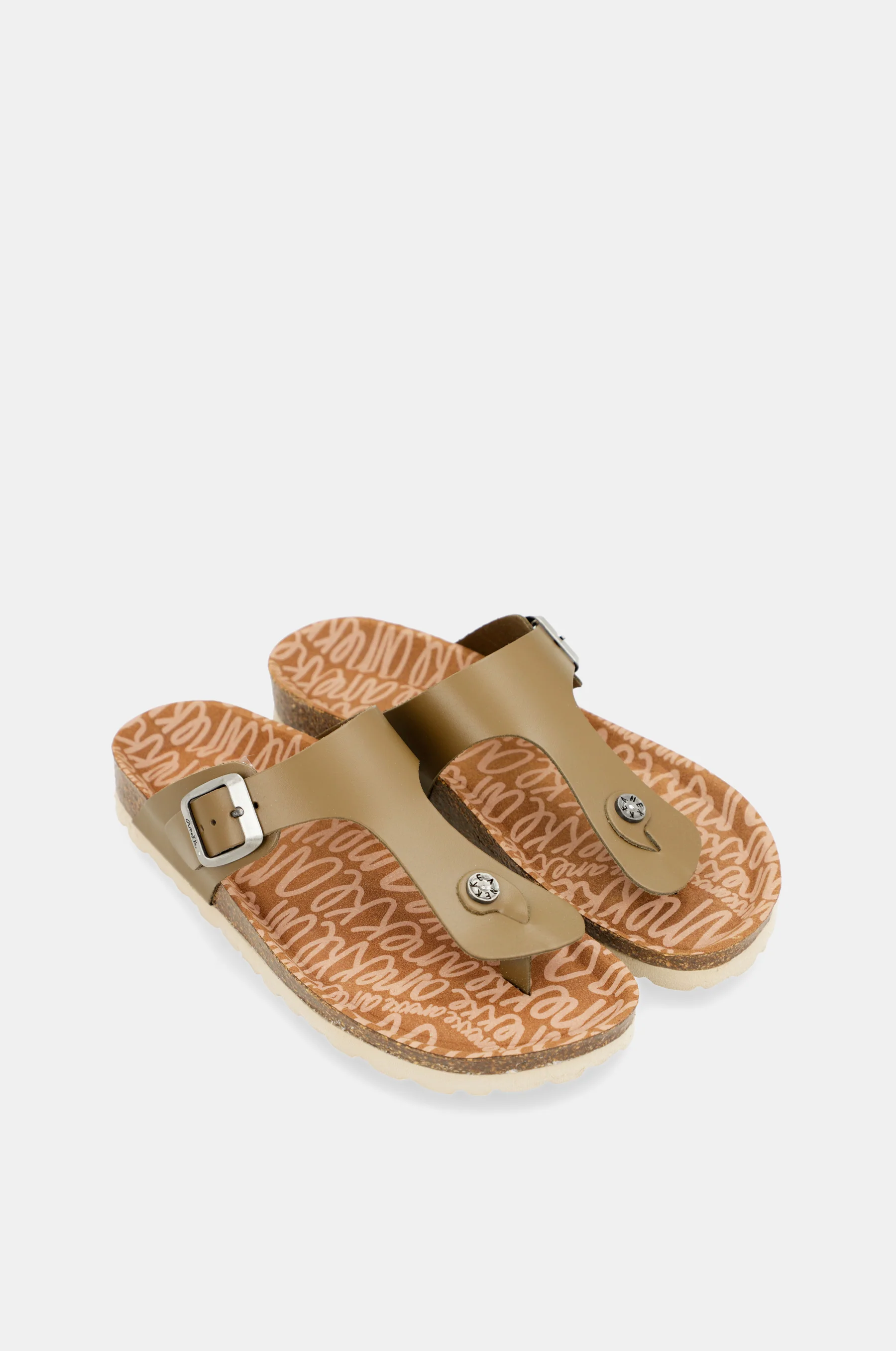 Sandales bio femme, vert - Image 6