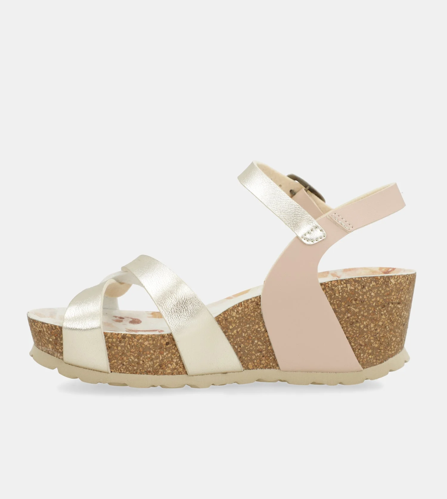 Sandales compensées bio à brides blanches - Image 2