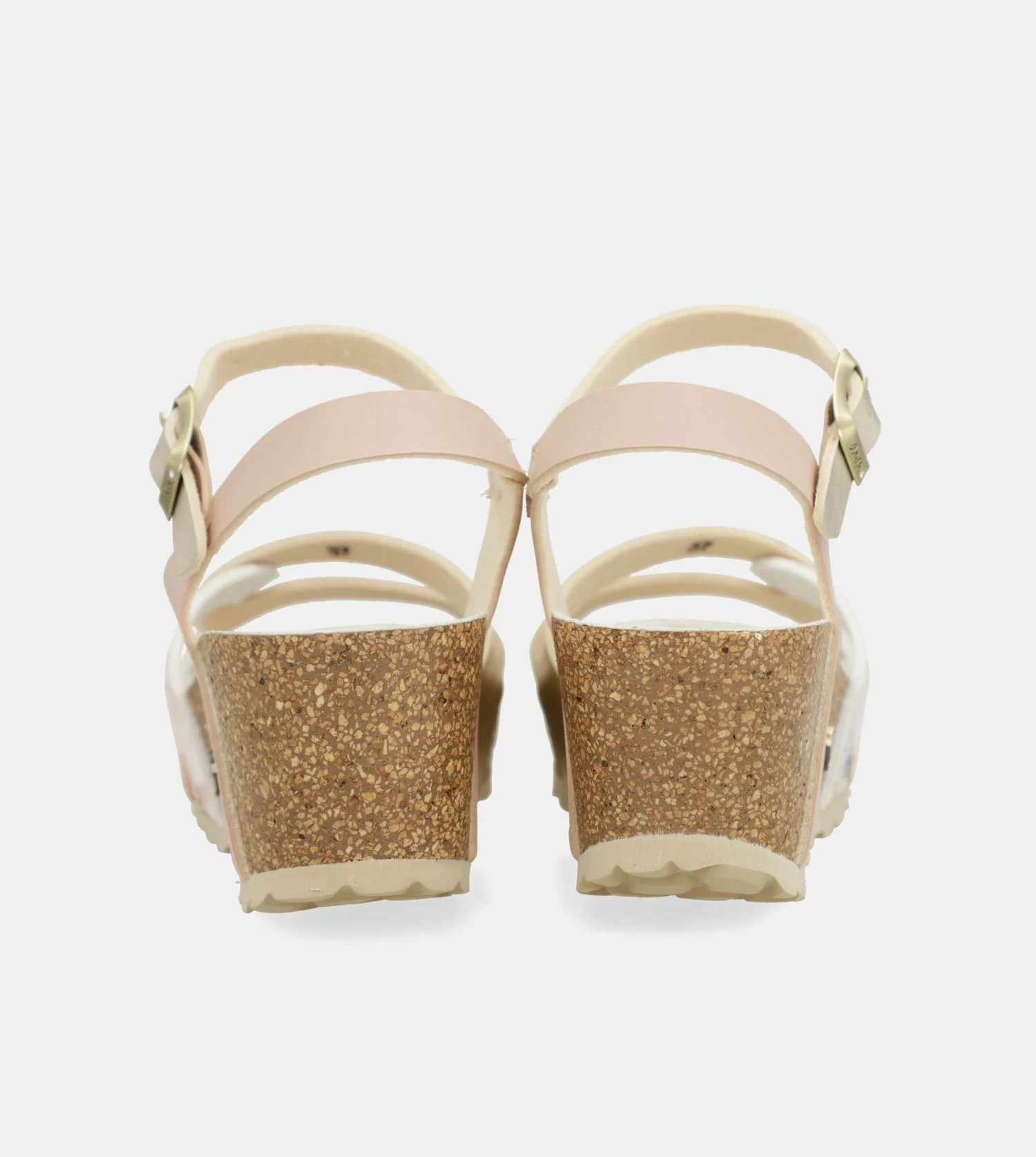 Sandales compensées bio à brides blanches - Image 3