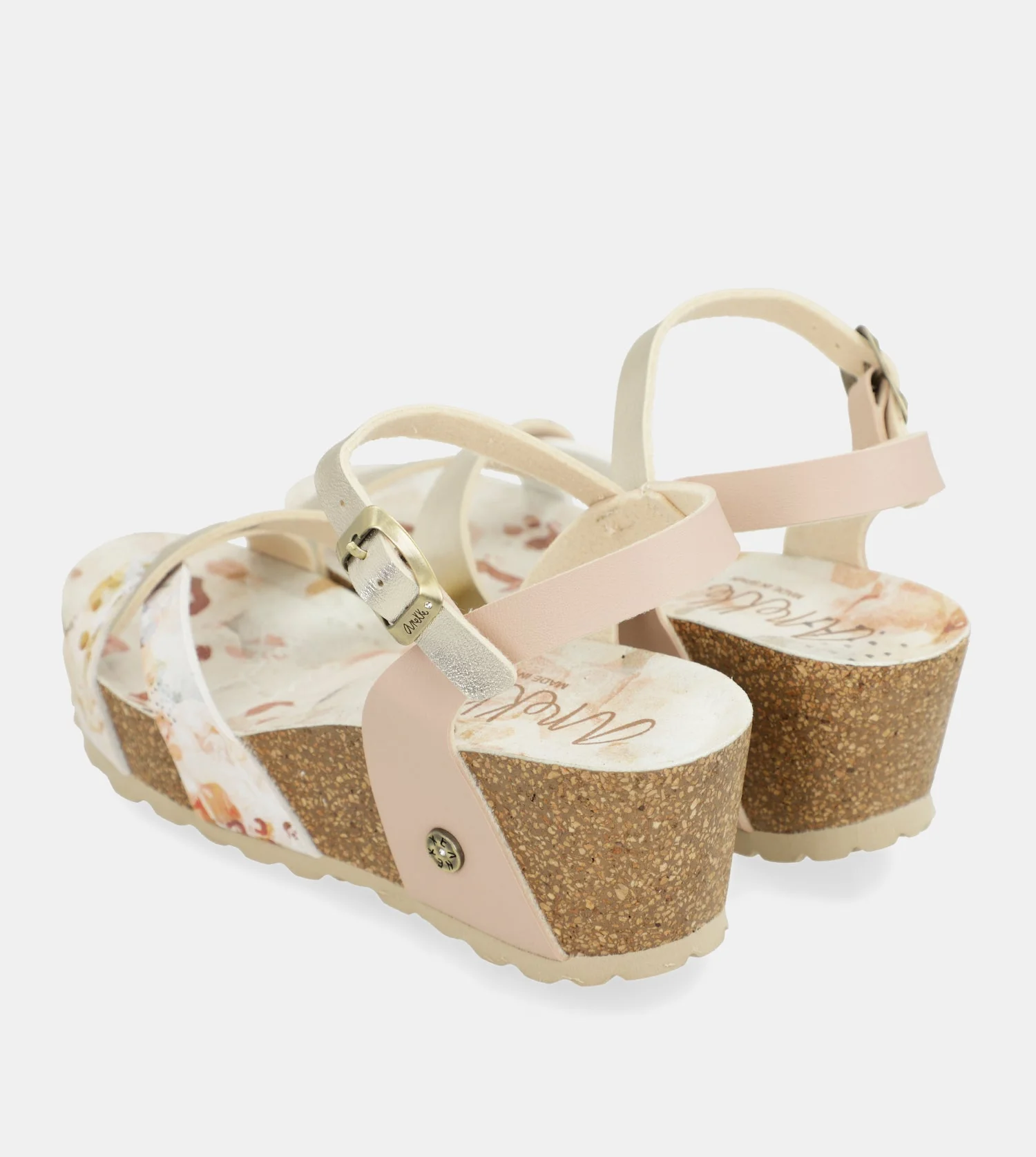 Sandales compensées bio à brides blanches - Image 6