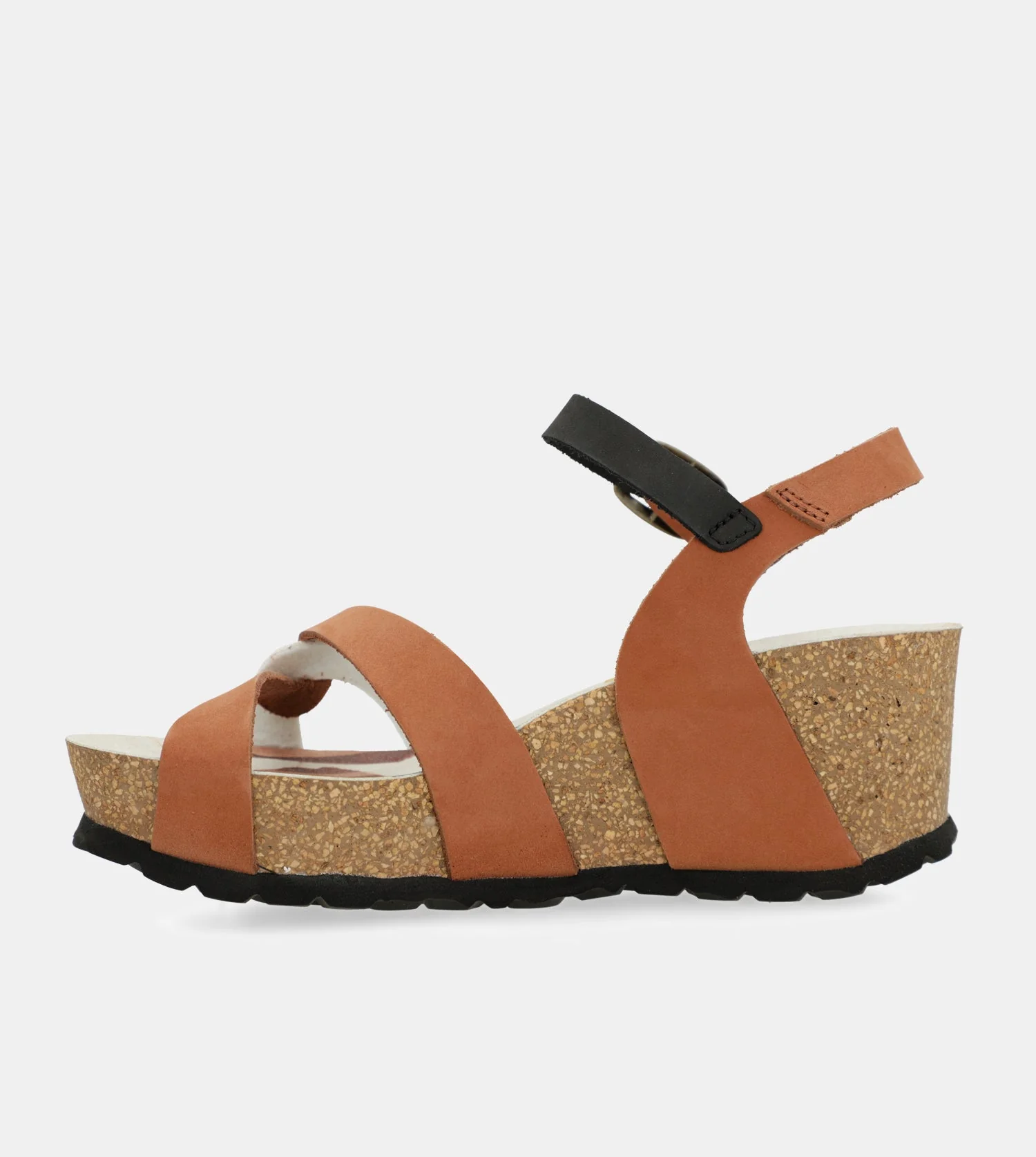 Sandales compensées bio à brides en cuir - Image 2
