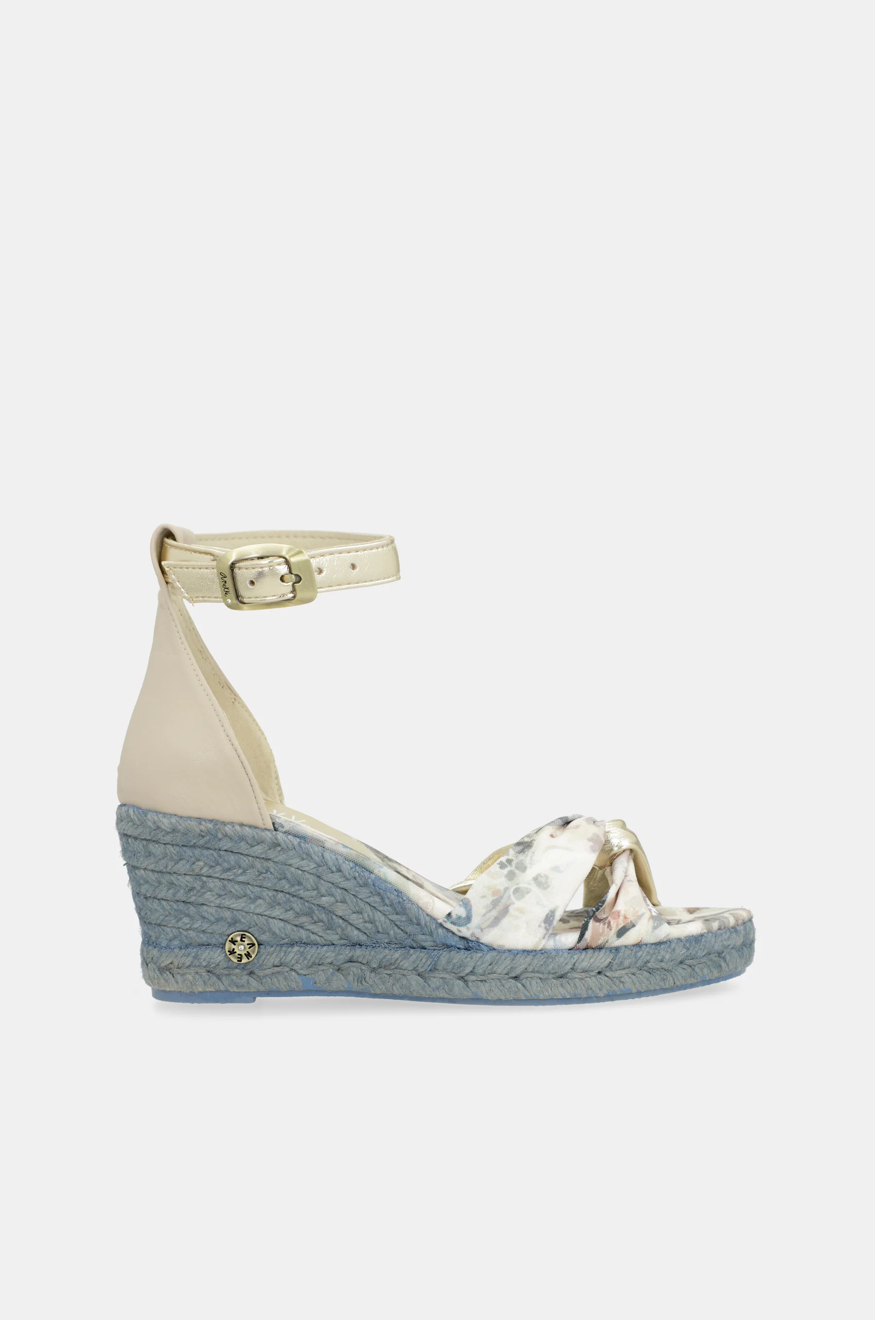 Sandales compensées bleues Memories