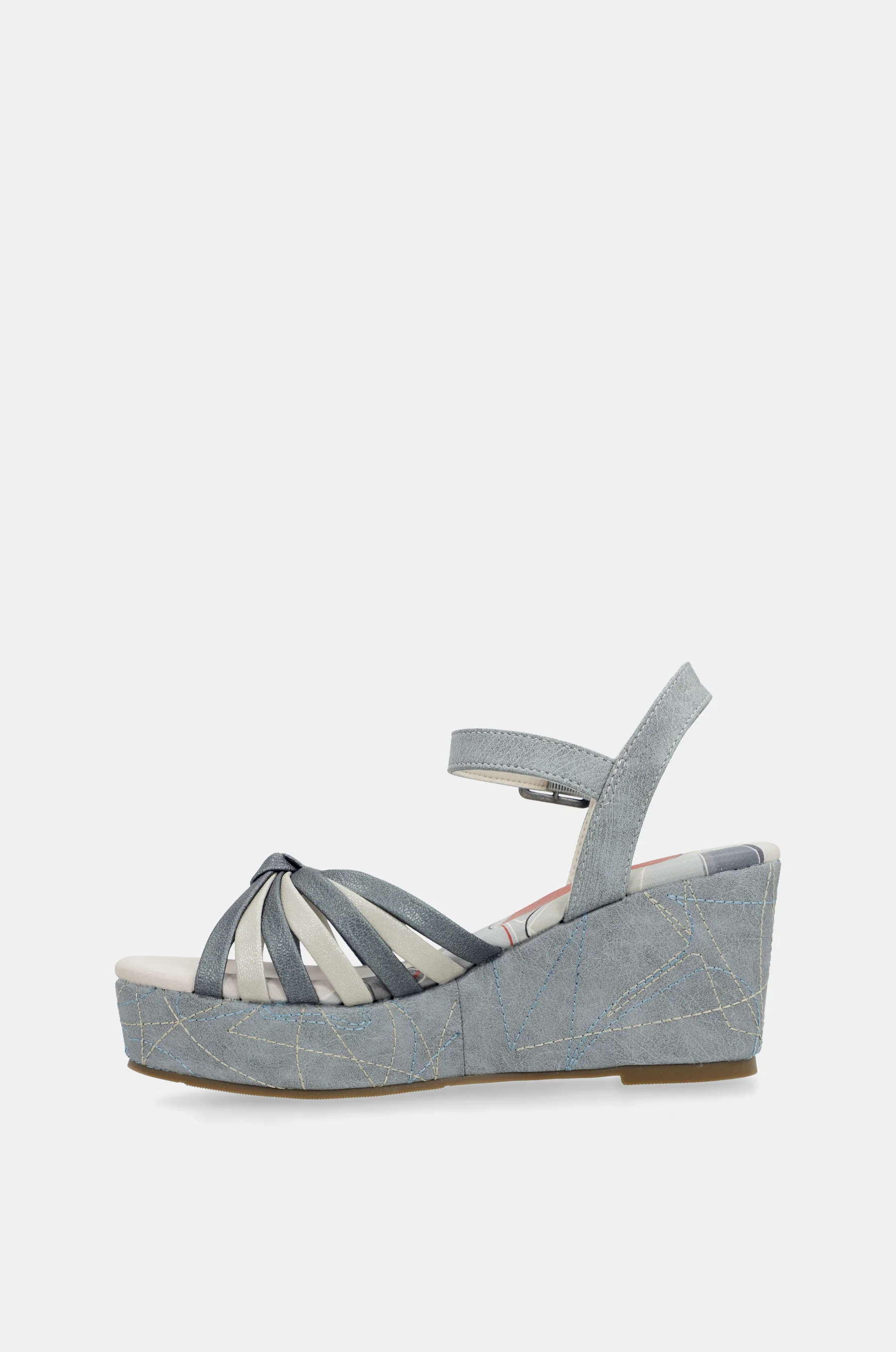 Sandales croisées bleues Auralis - Image 5