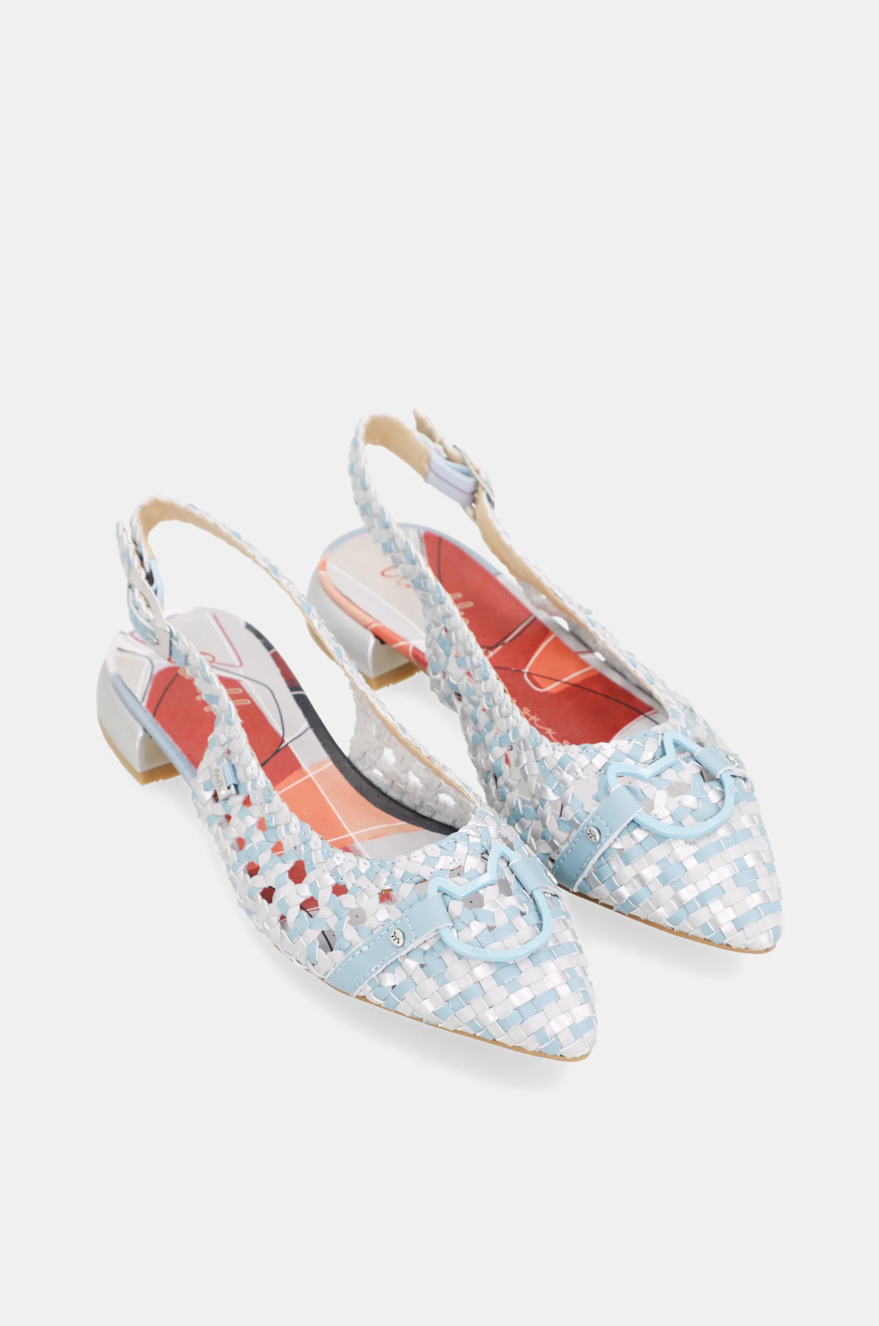 Ballerines slingback bleues - Image 3
