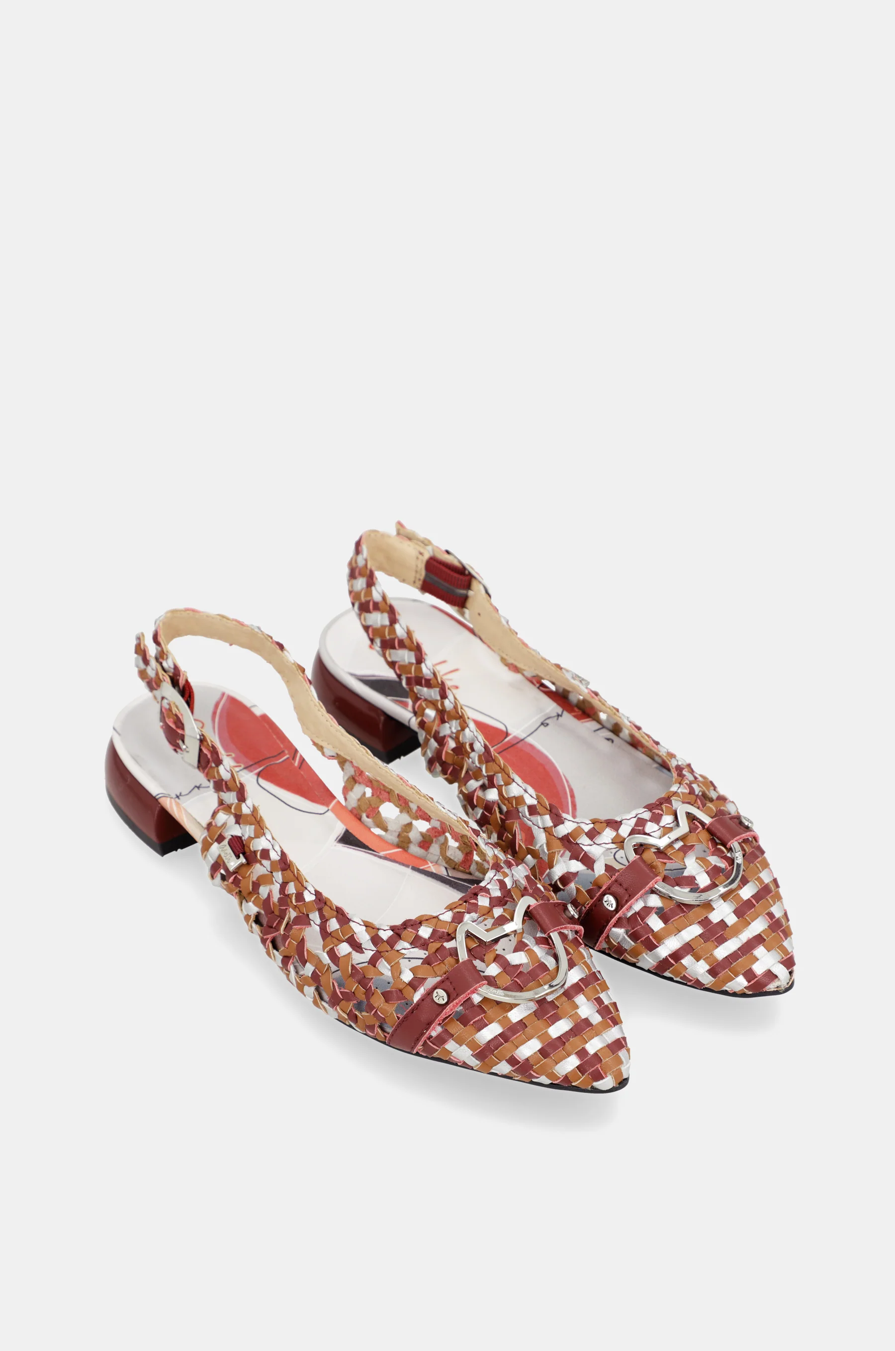 Sandales slingback bordeaux - Image 3