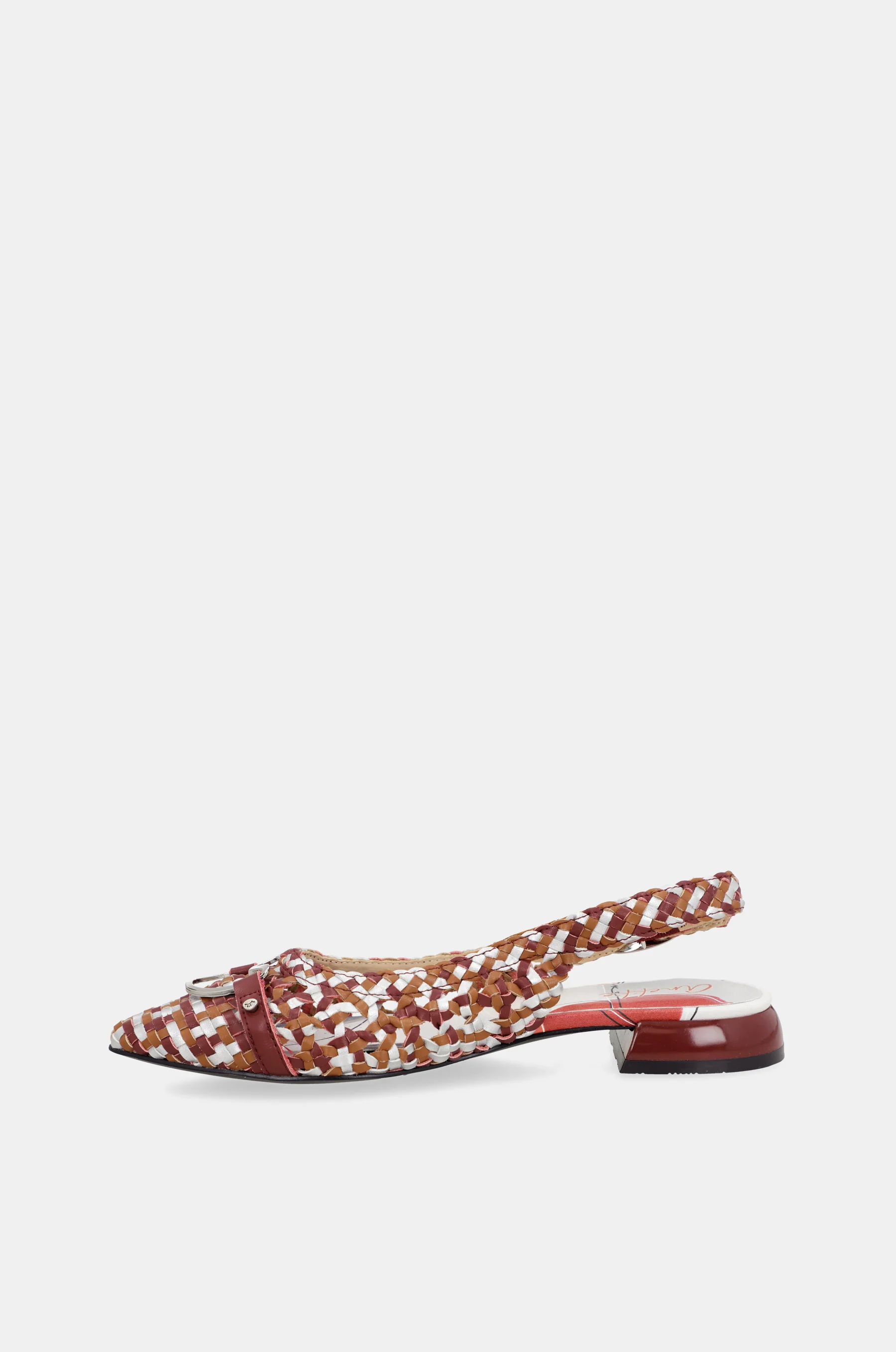 Sandales slingback bordeaux - Image 4