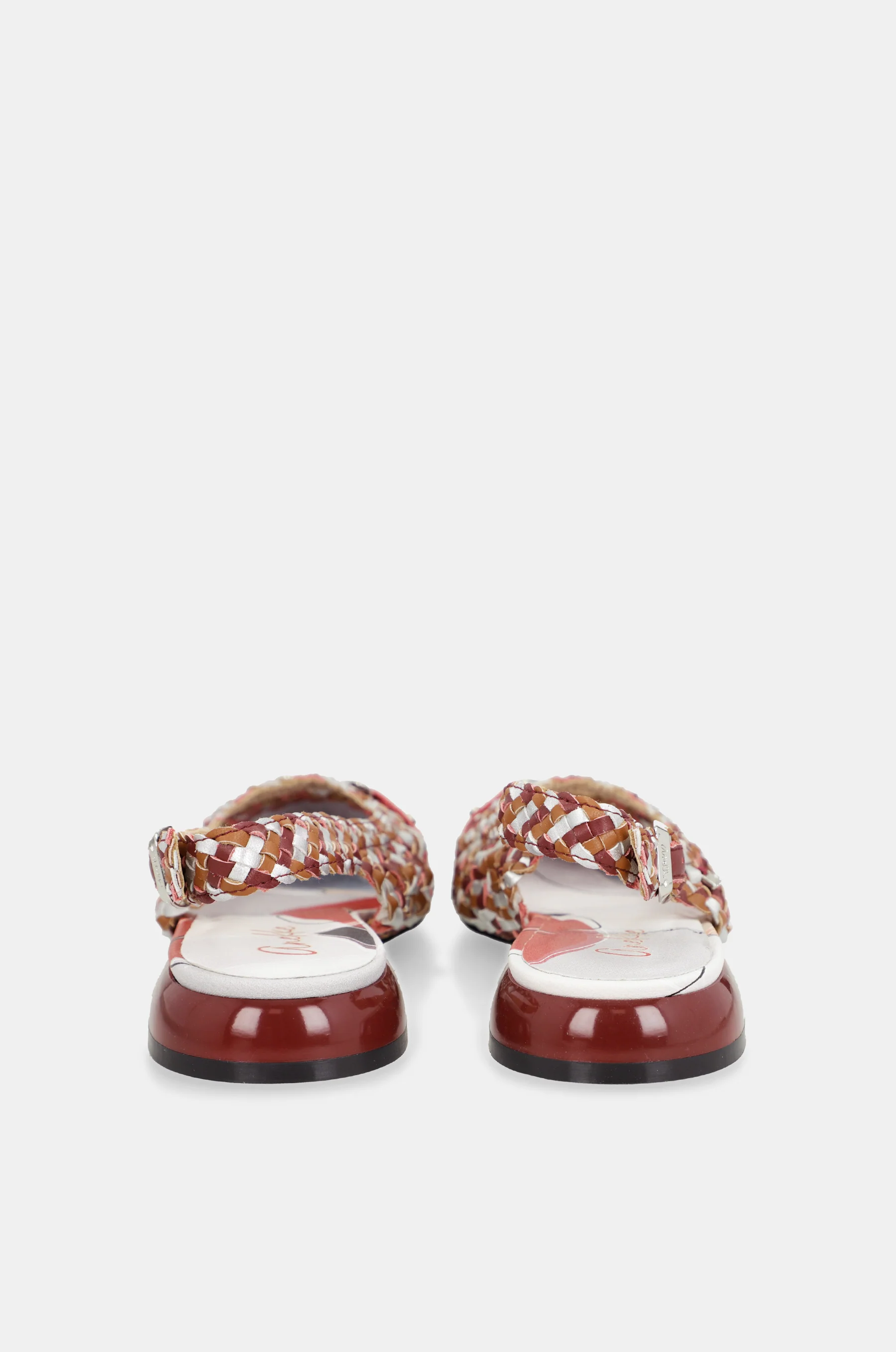 Sandales slingback bordeaux - Image 5
