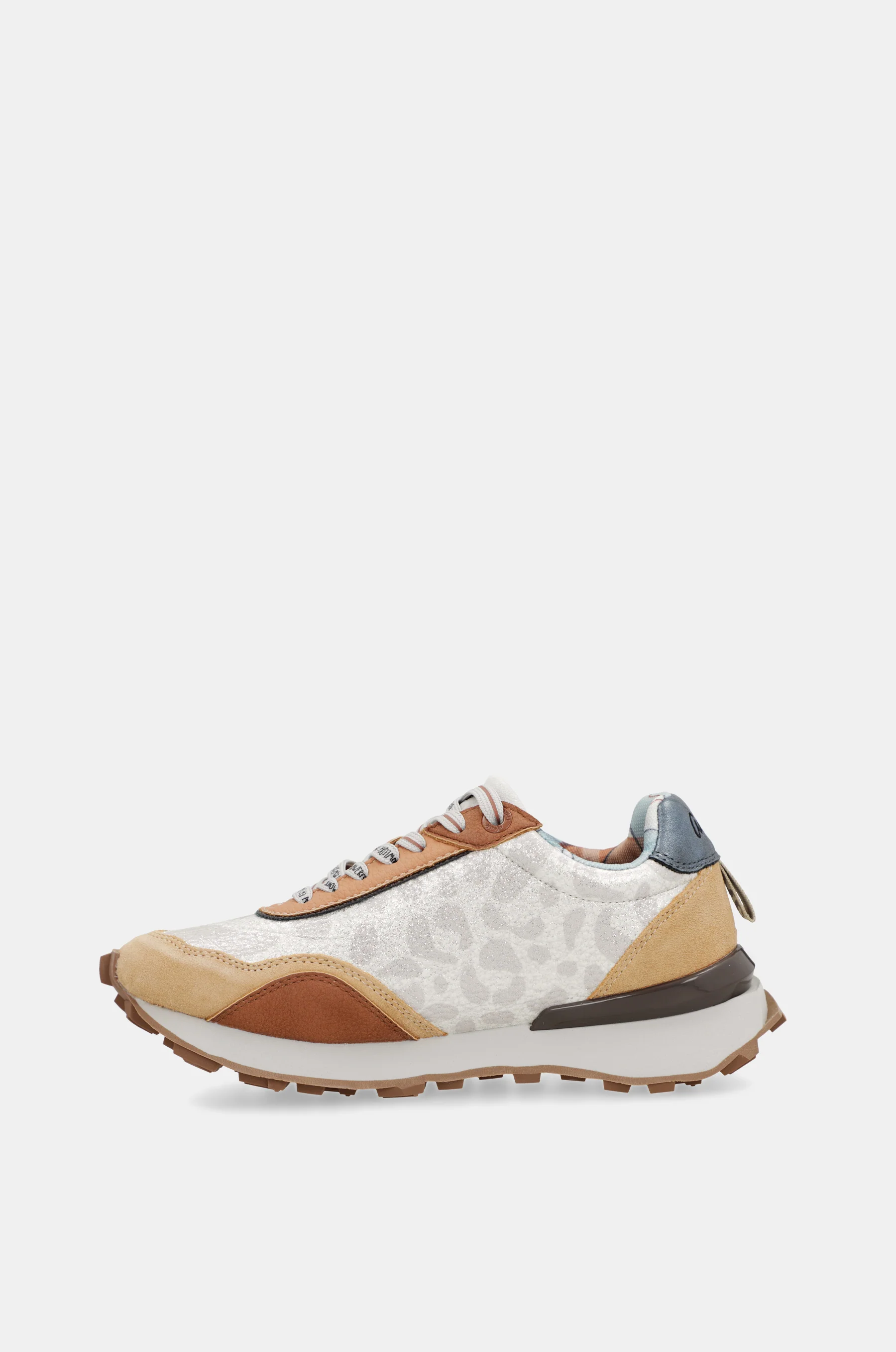 Sneakers beige et orange - Image 7