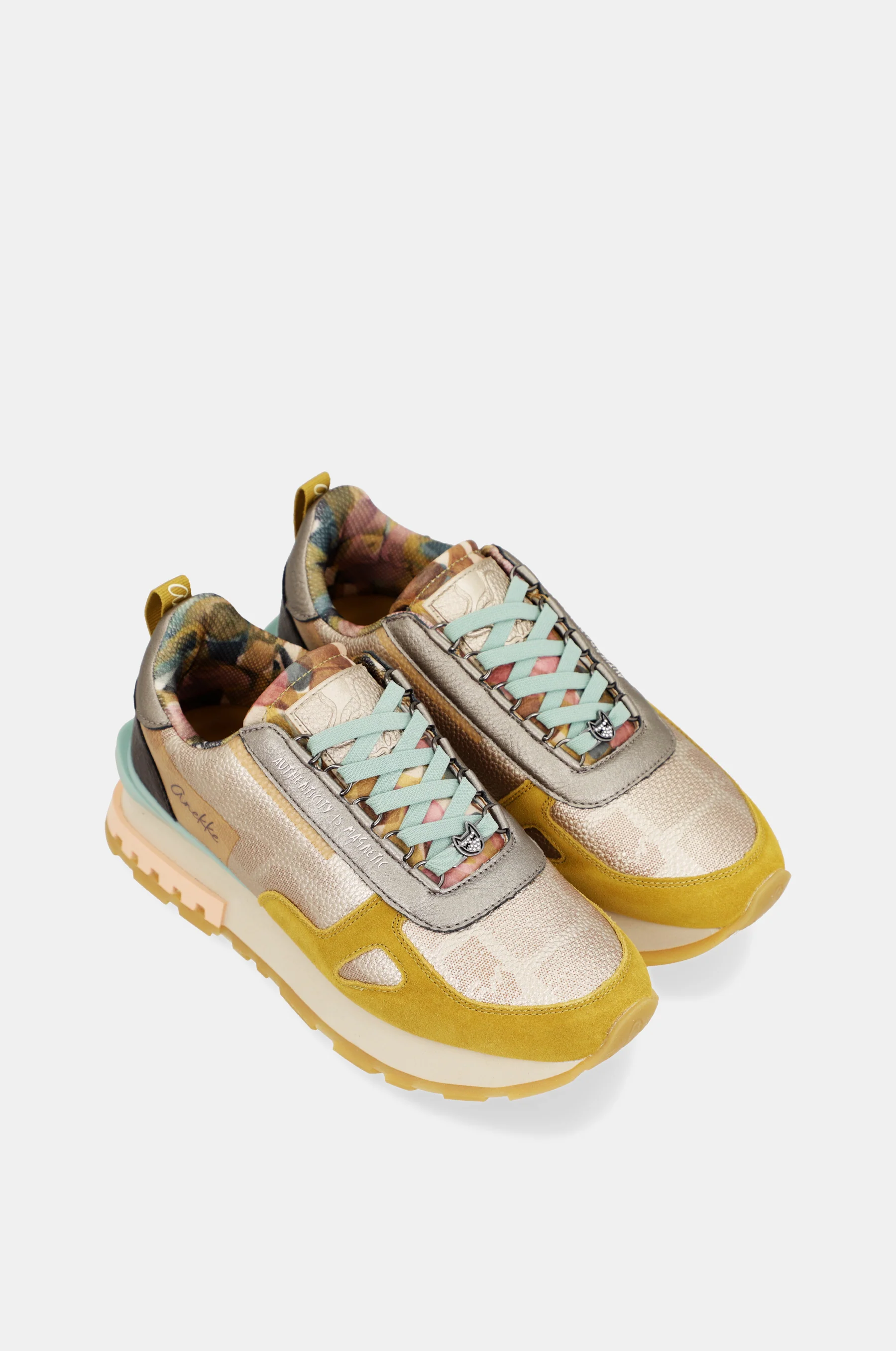 Sneakers jaunes et dorés Bloom - Image 3