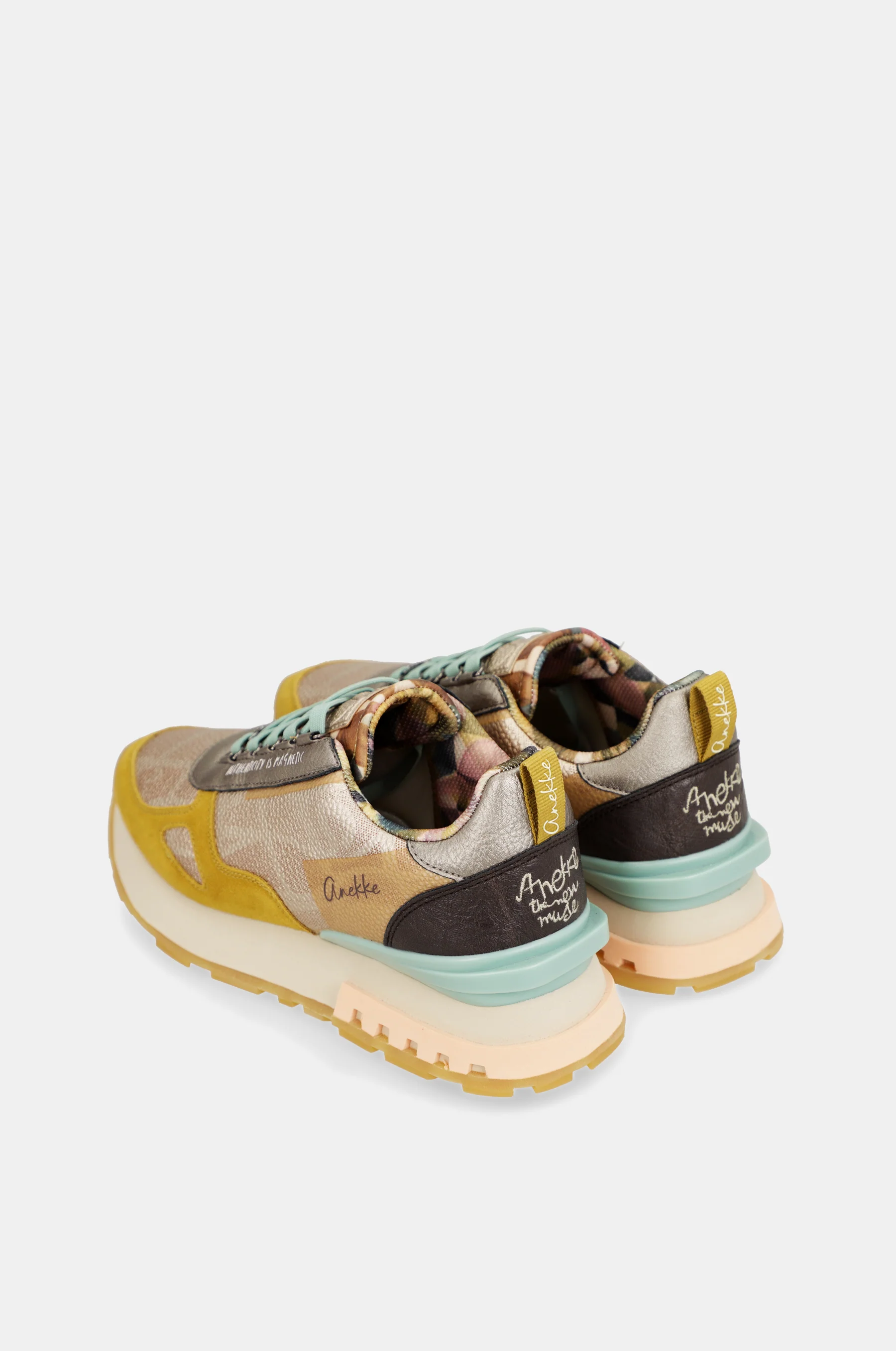 Sneakers jaunes et dorés Bloom - Image 7