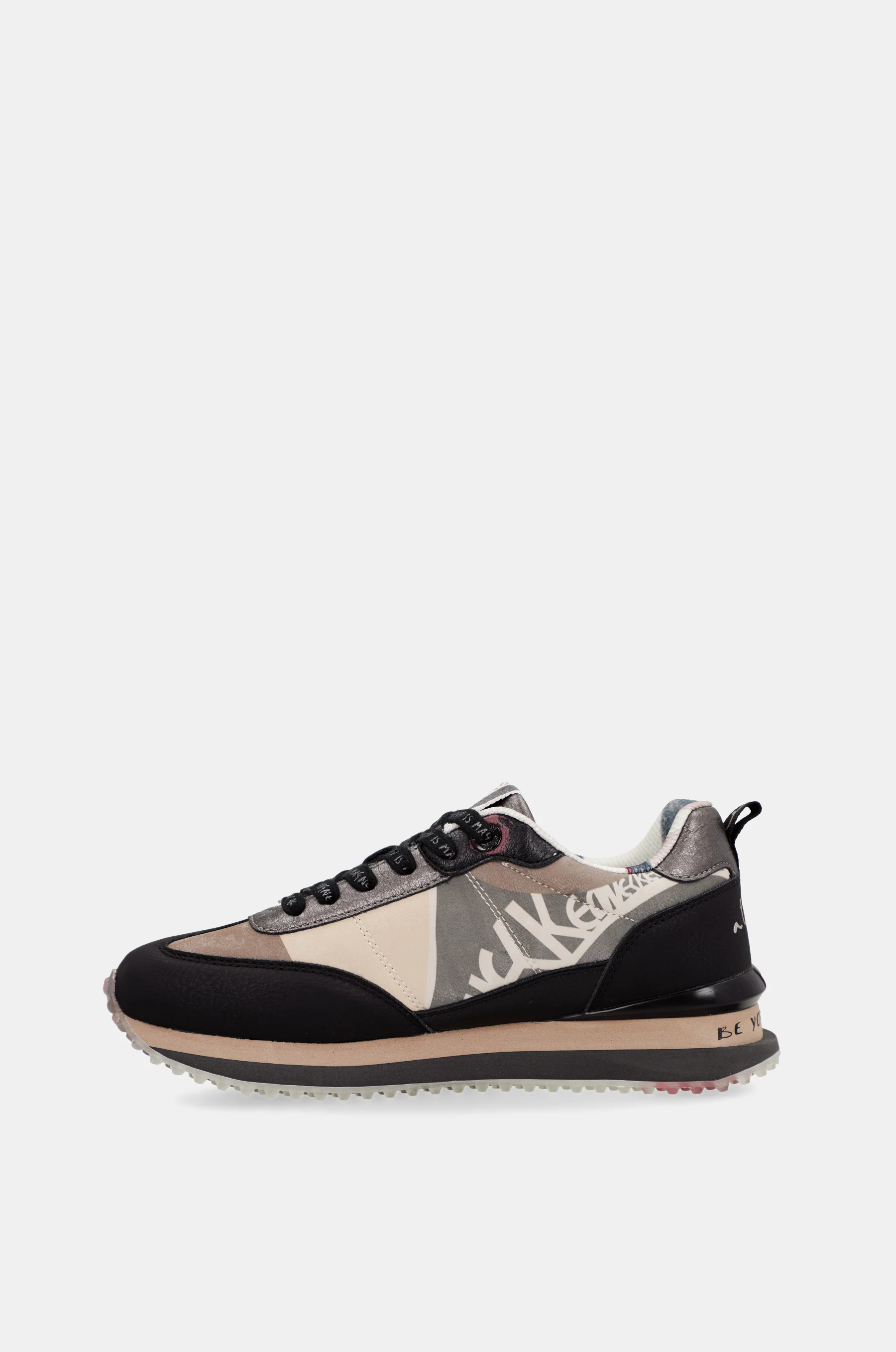 Sneakers noirs et roses - Image 5