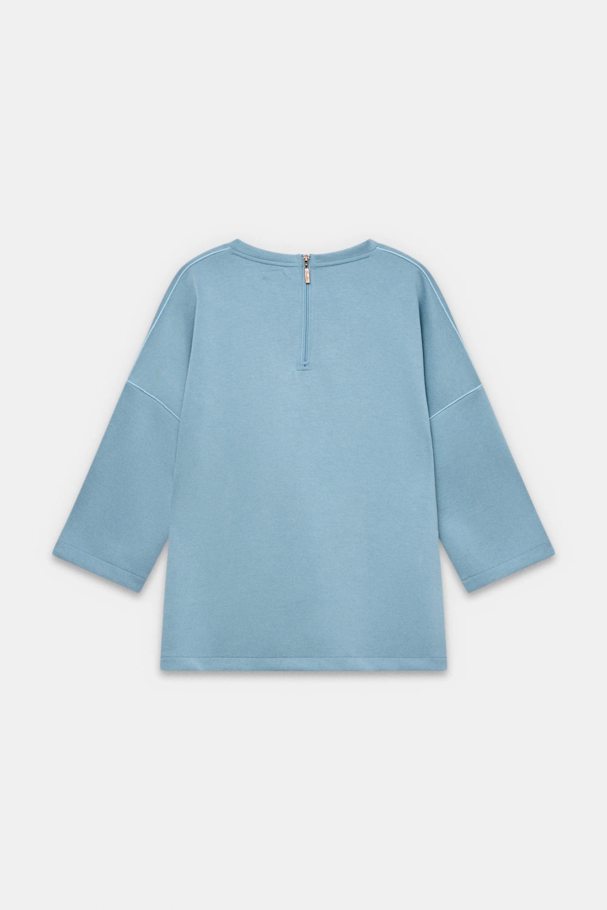 Sweat bleu à manches courtes - Image 3