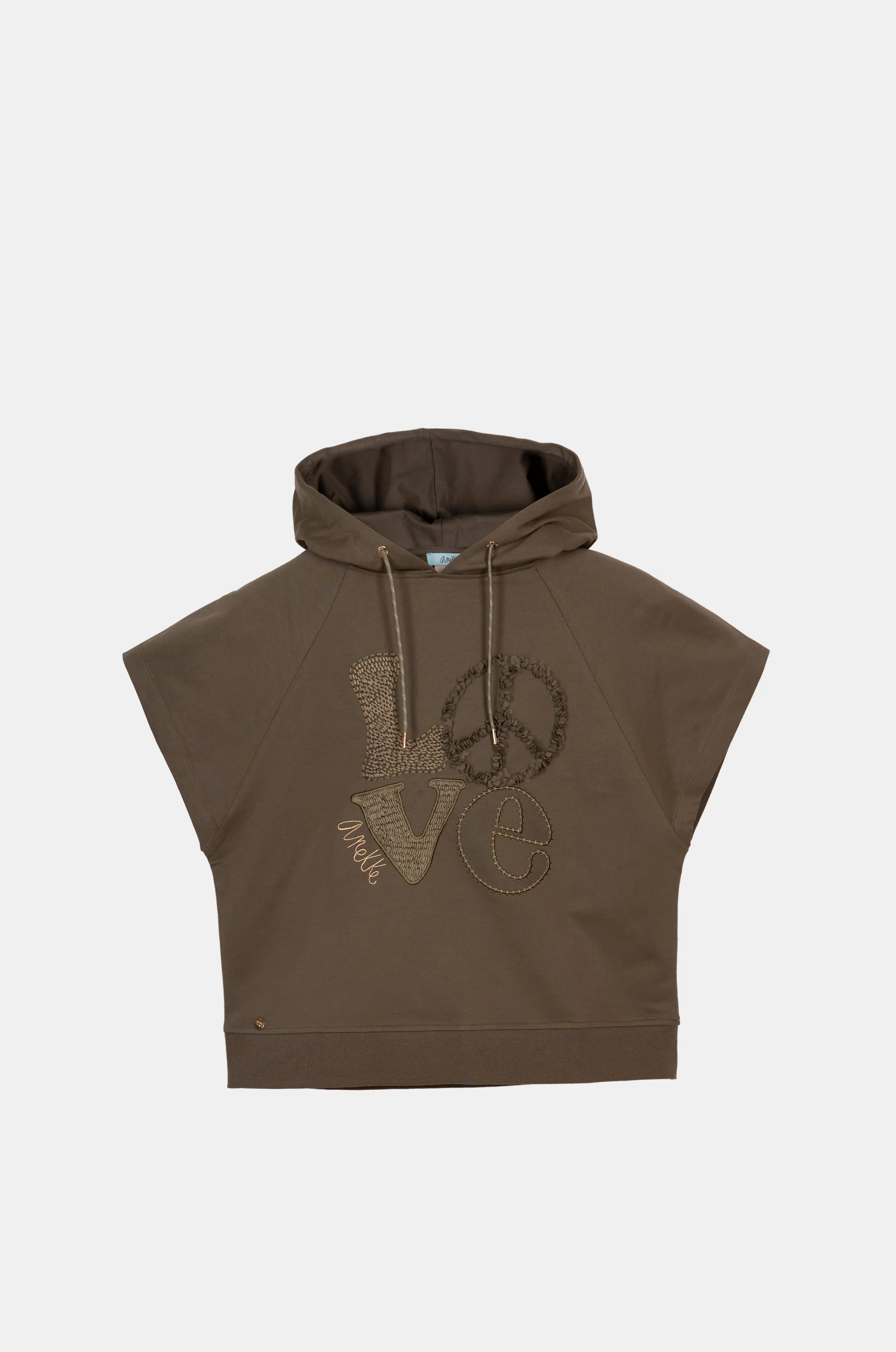 Sweat sans manches vert Peace & Love