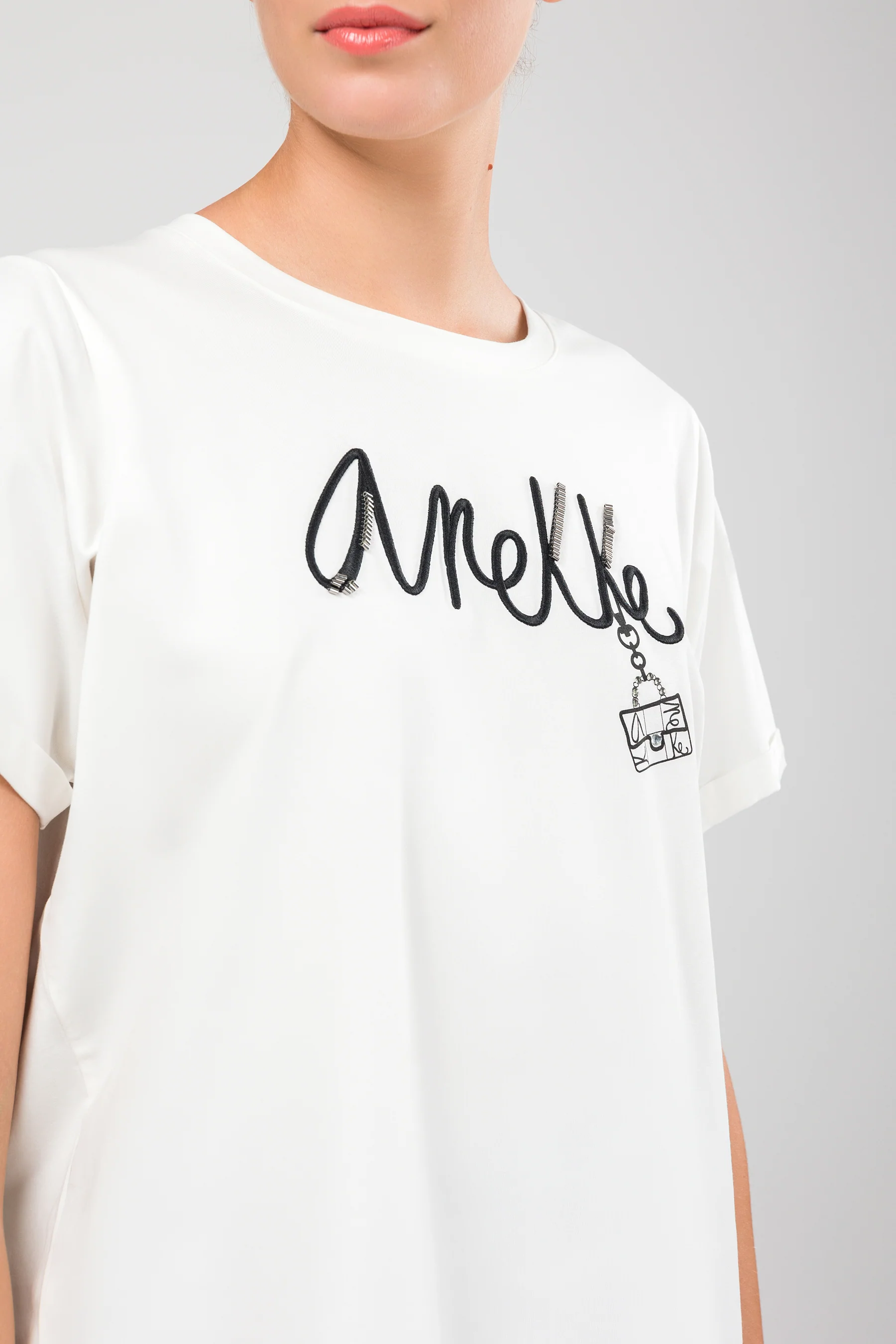 T-shirt à manches courtes blanc Studio - Image 2