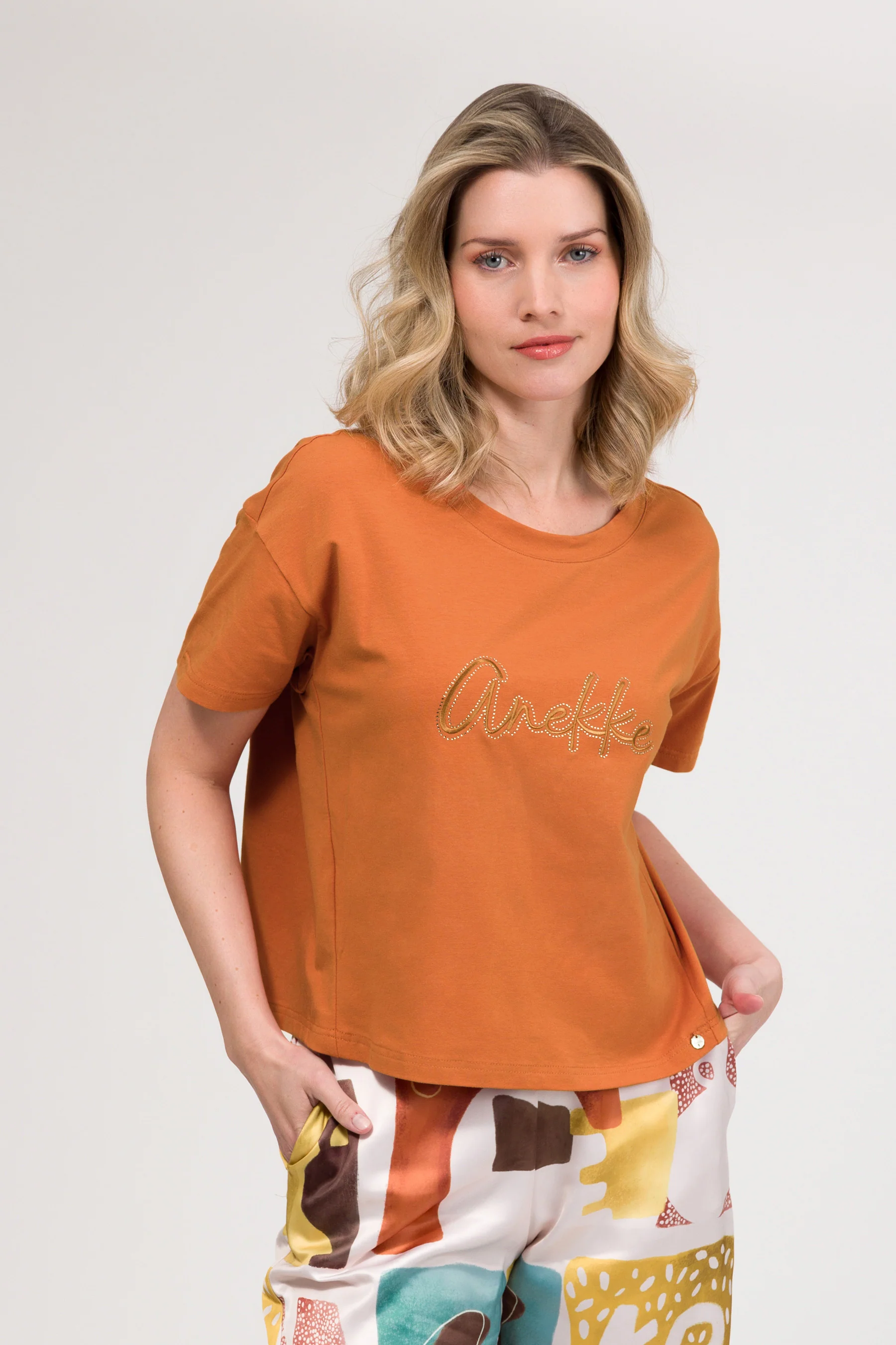 T-shirt à manches courtes orange - Image 2