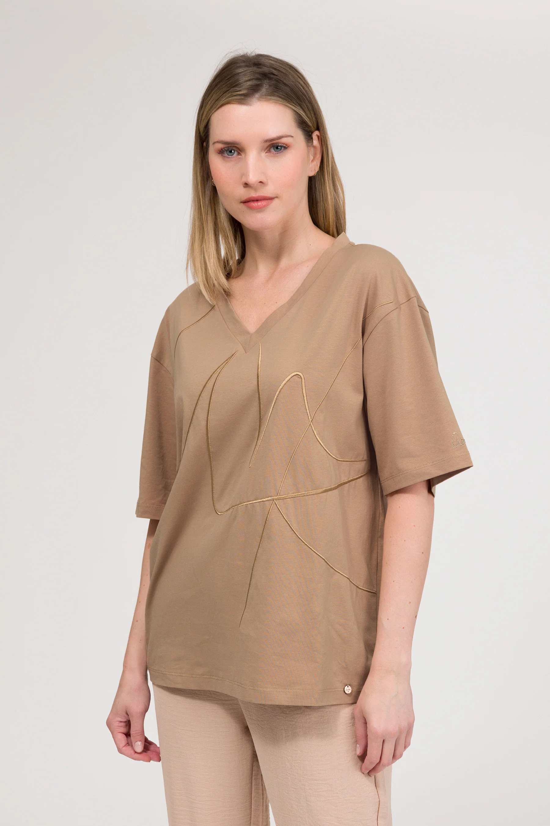T-shirt beige - Image 2