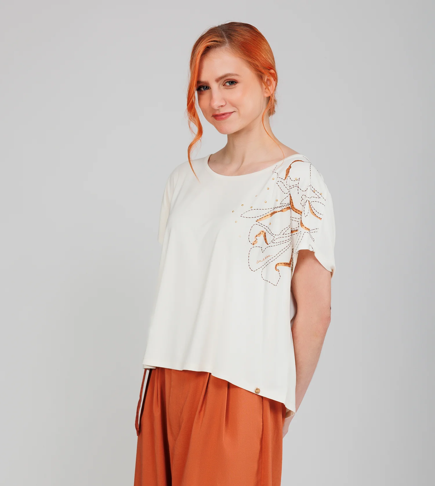 T-shirt beige Anekke - Image 4