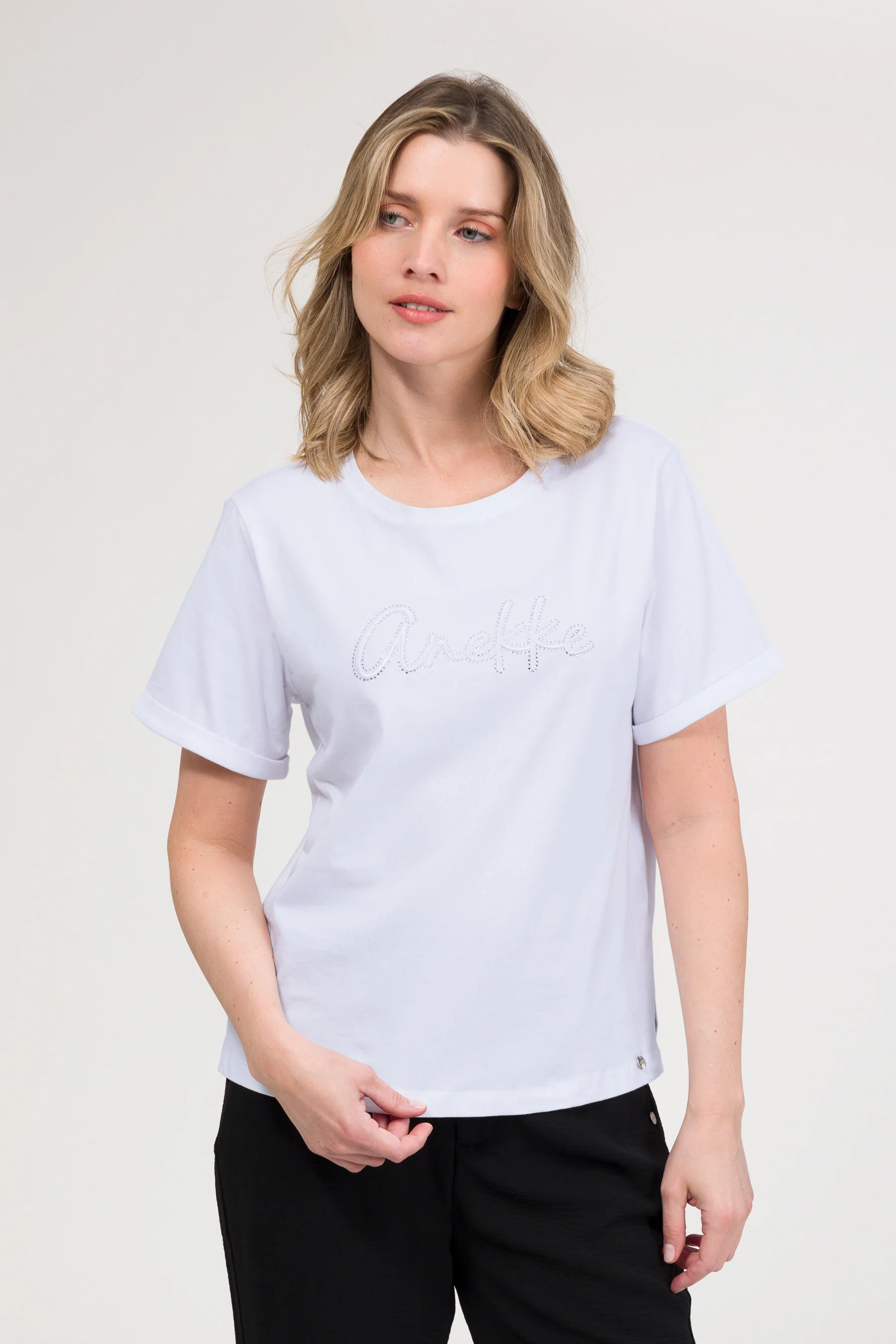 T-shirt blanc à manches courtes - Image 2