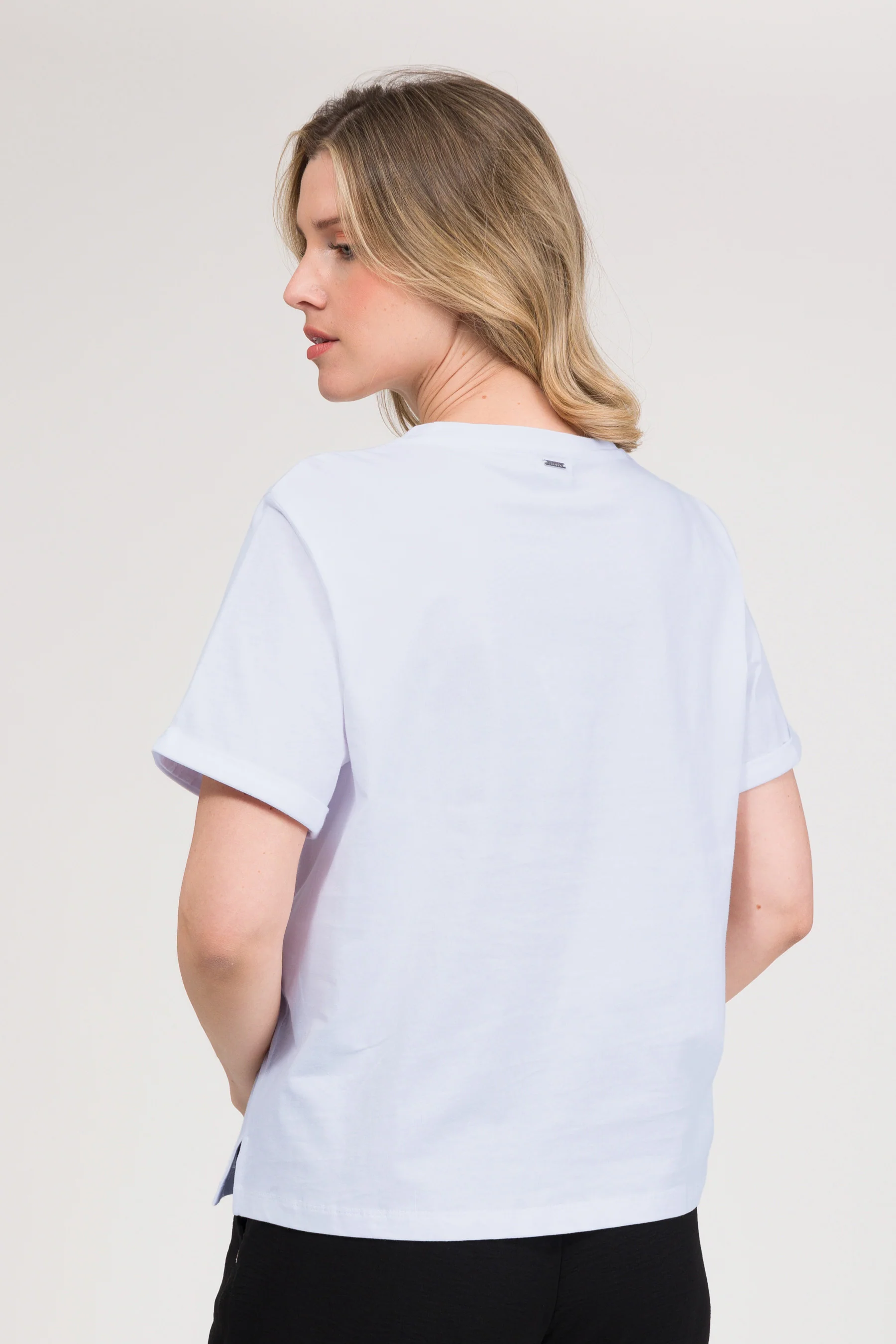 T-shirt blanc à manches courtes - Image 4