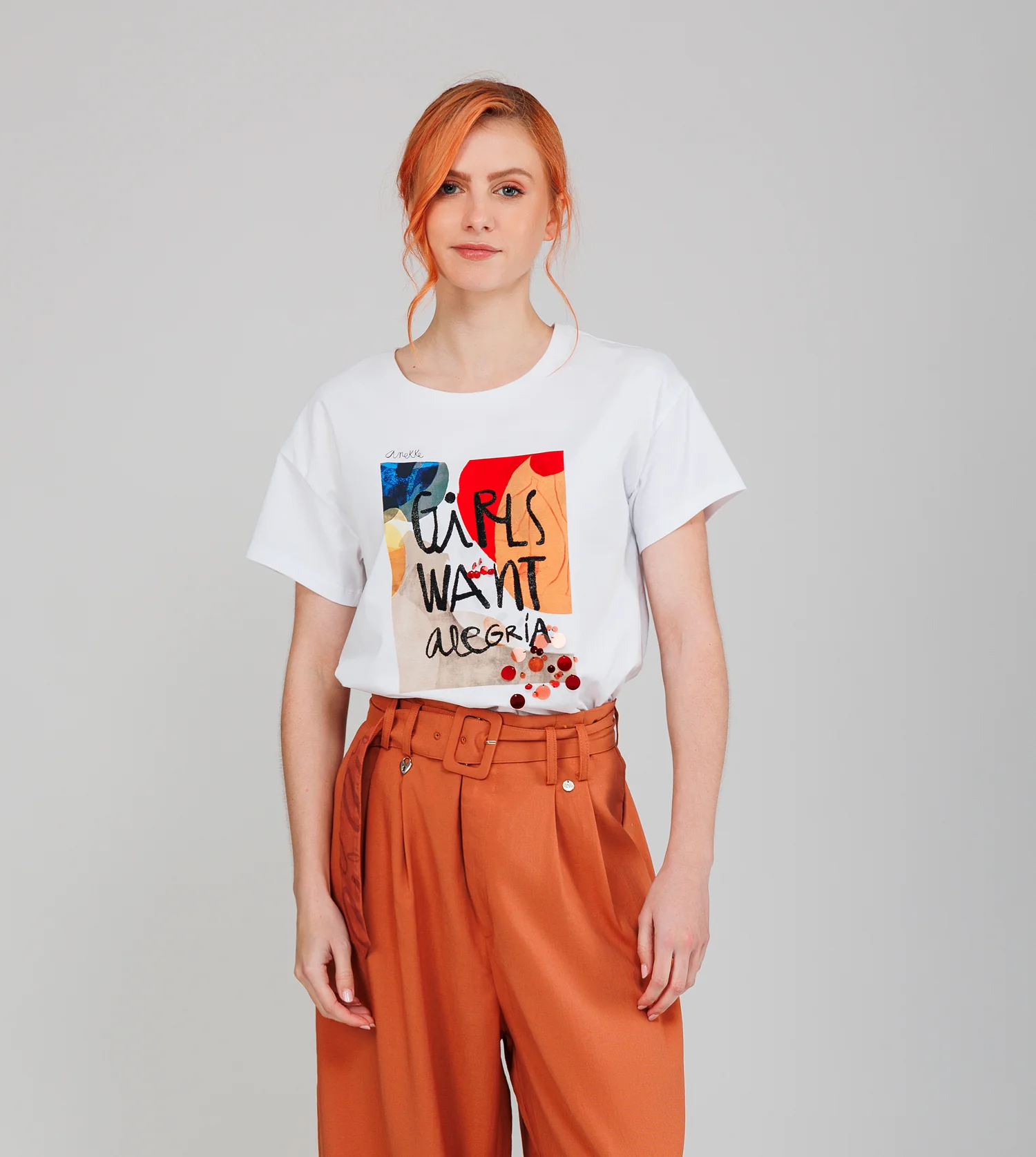 T-shirt blanc à manches courtes Alma - Image 3