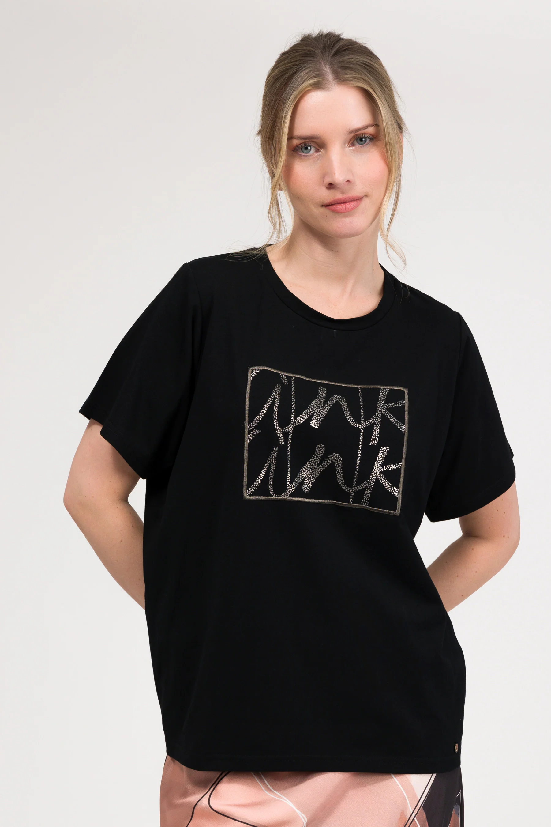 T-shirt noir à manches courtes - Image 2