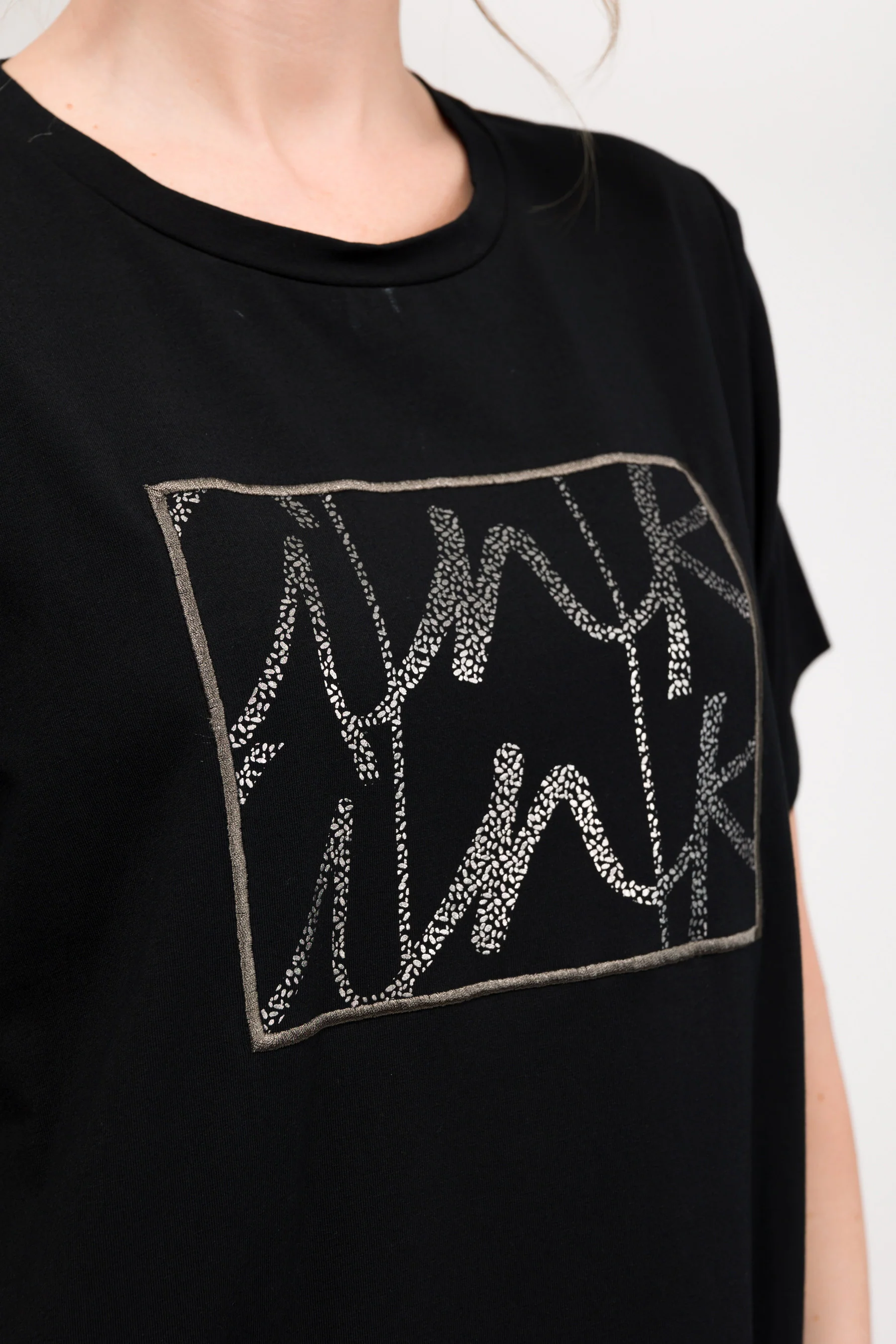 T-shirt noir à manches courtes - Image 5