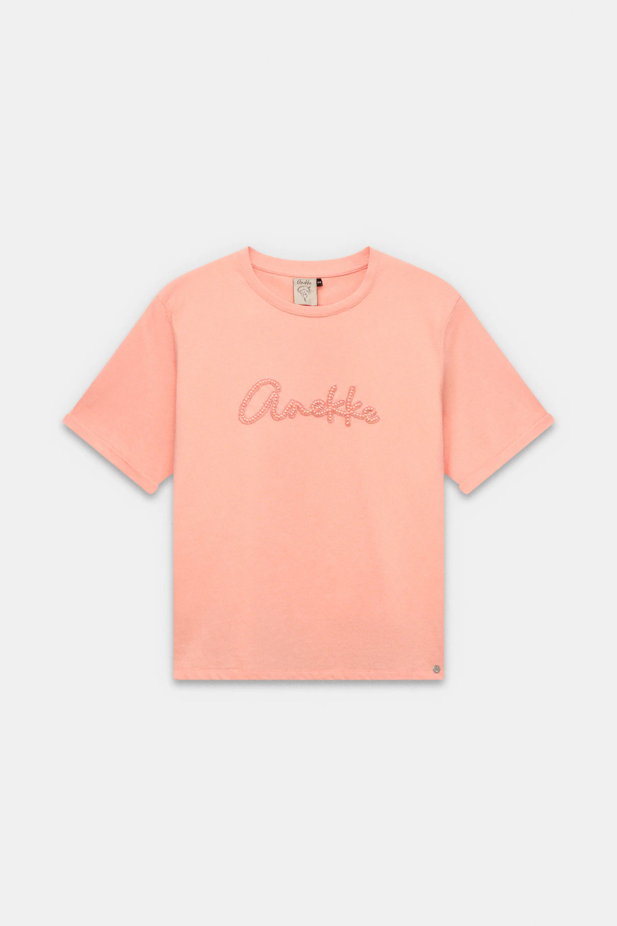 T-shirt saumon avec logo