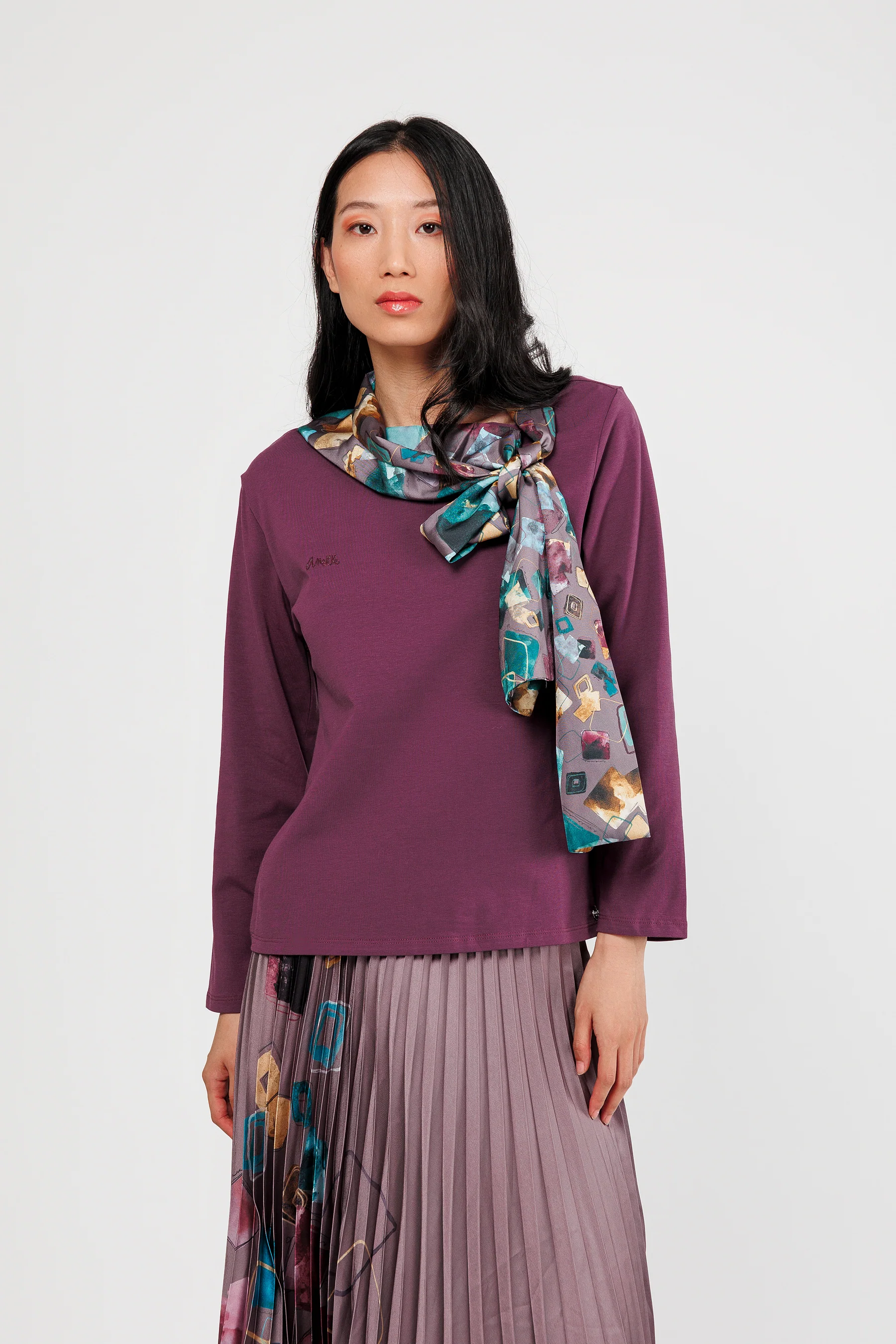 T-shirt violet Evolution - Image 3