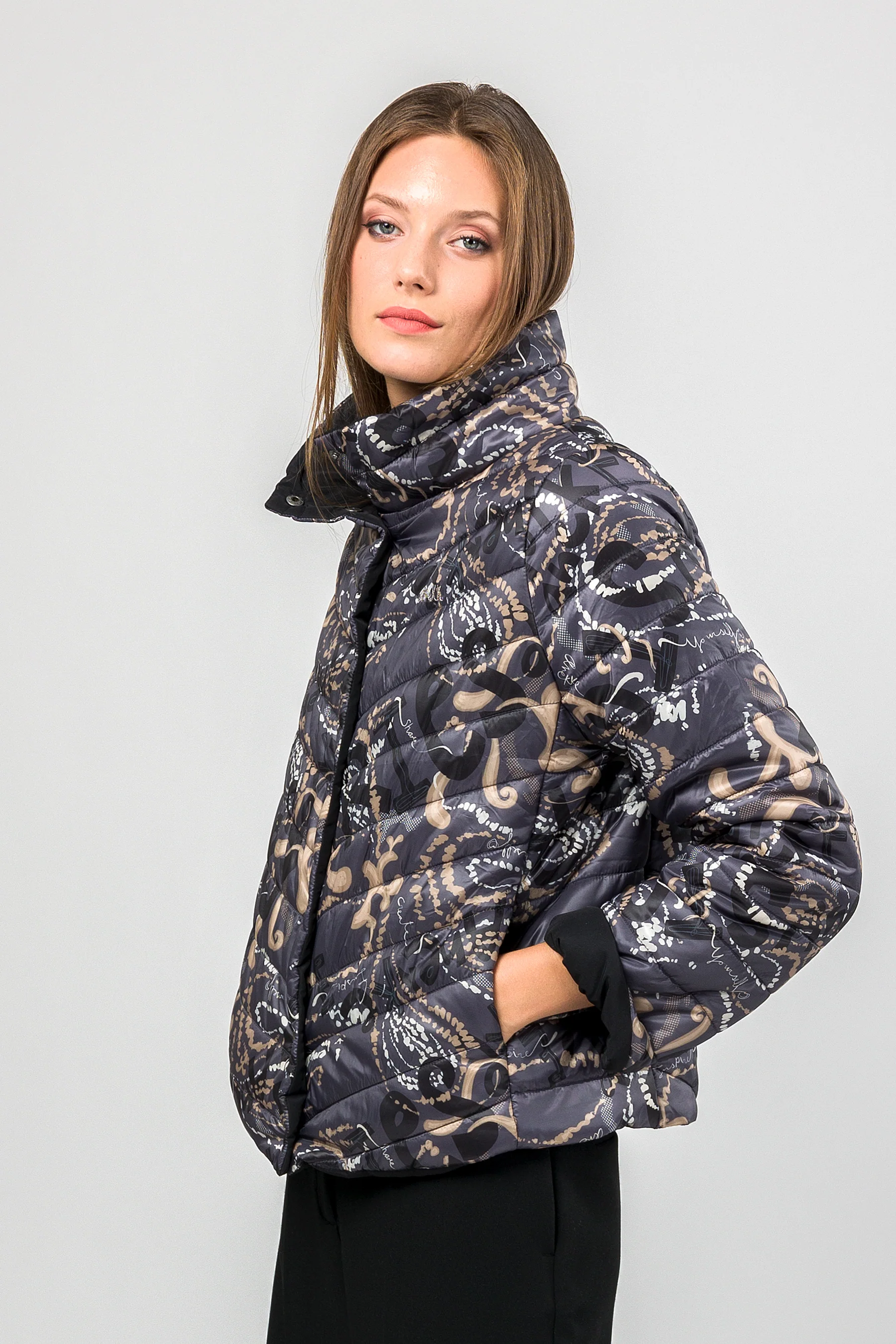 Veste réversible gris