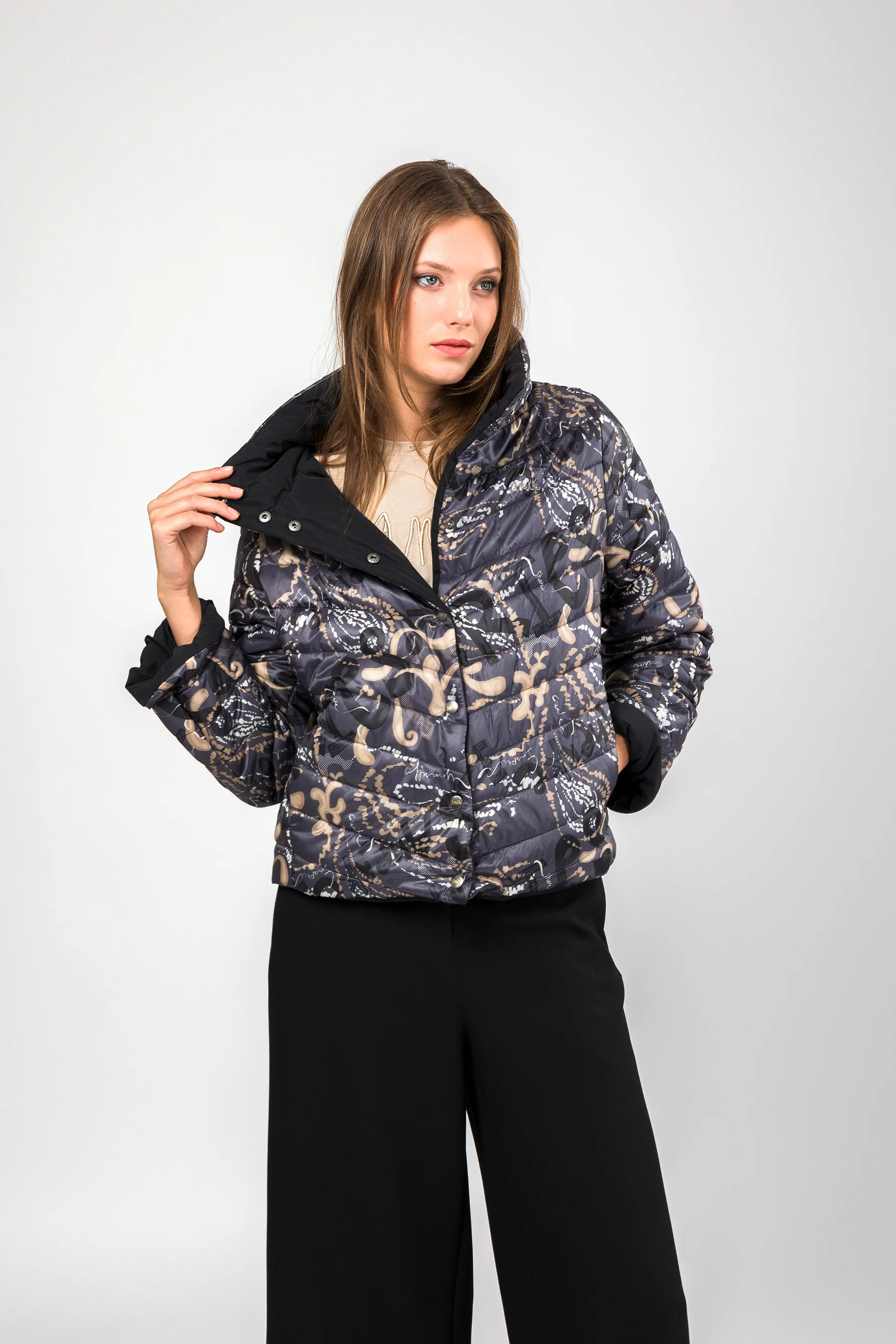 Veste réversible gris - Image 4