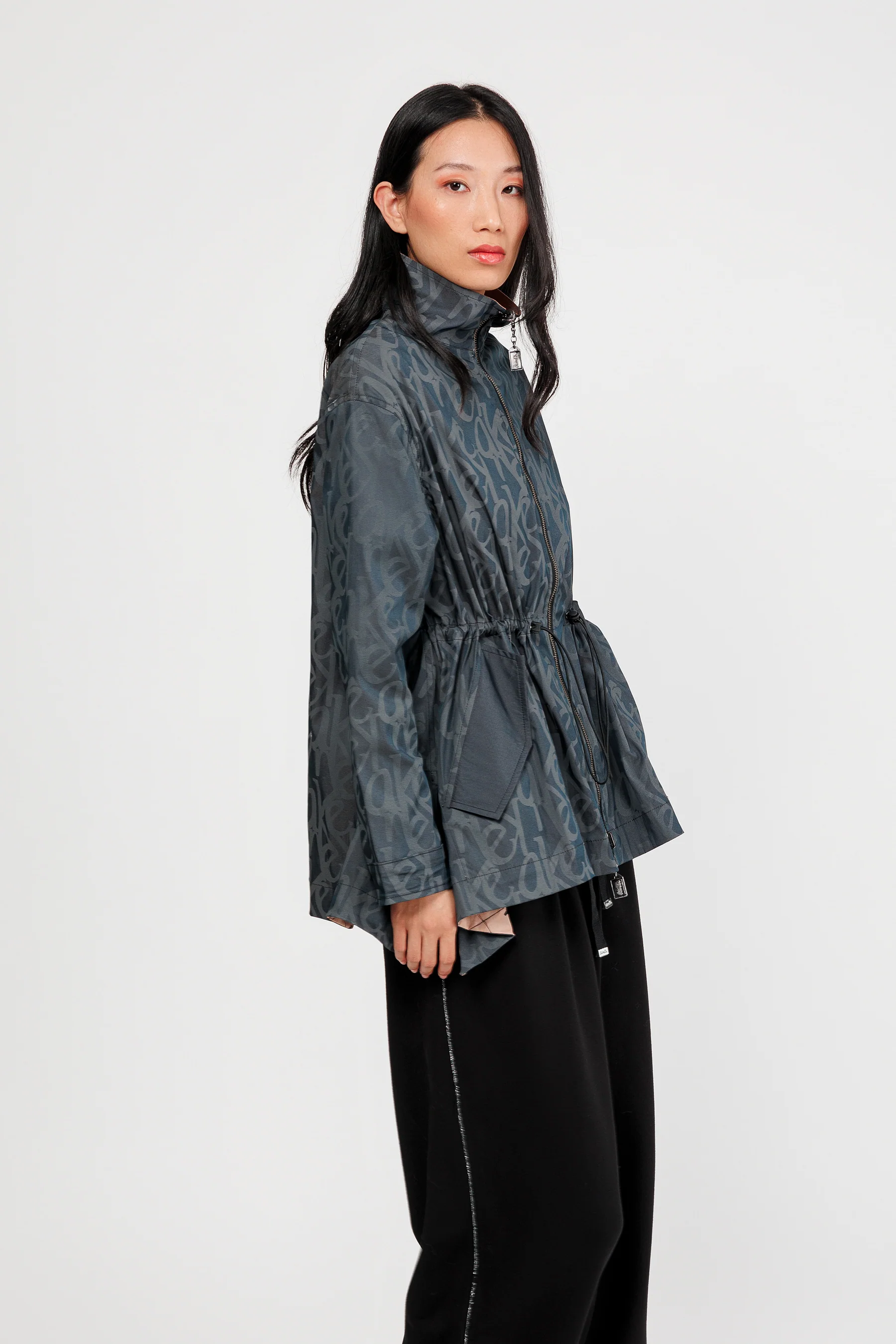 Veste réversible noir et beige - Image 4