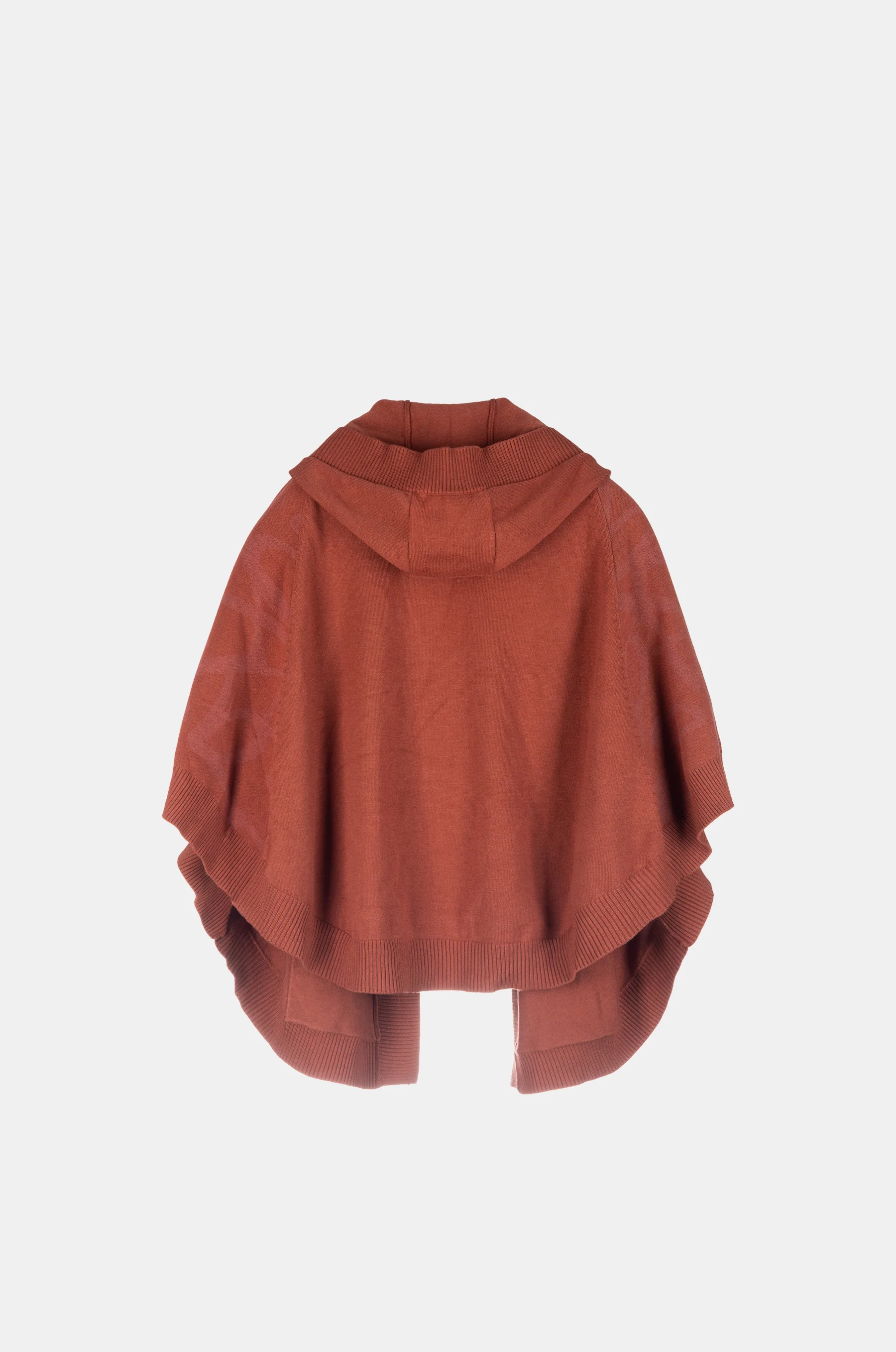 Veste rouge style poncho - Image 2