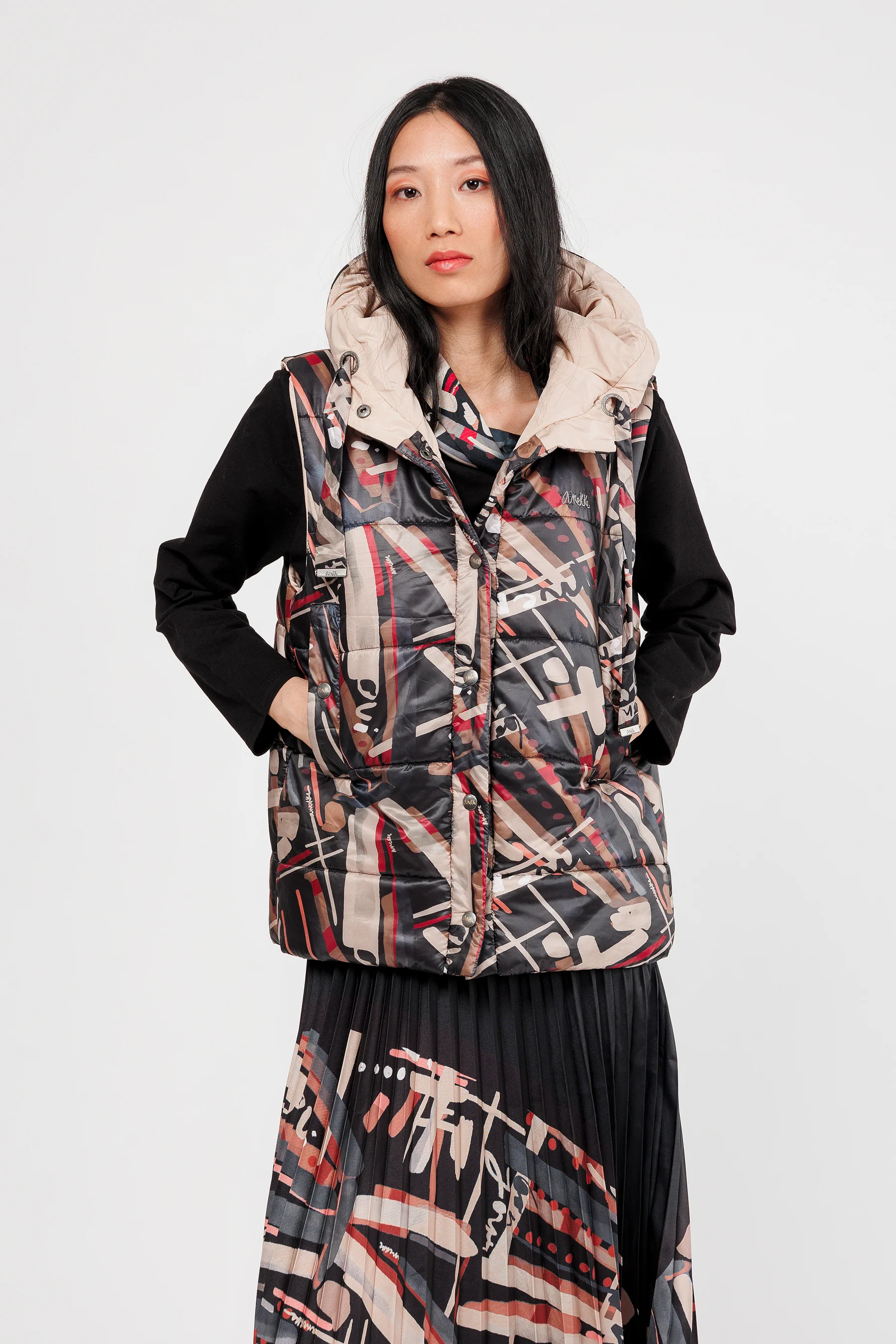 Veste sans manches réversible Mademoiselle